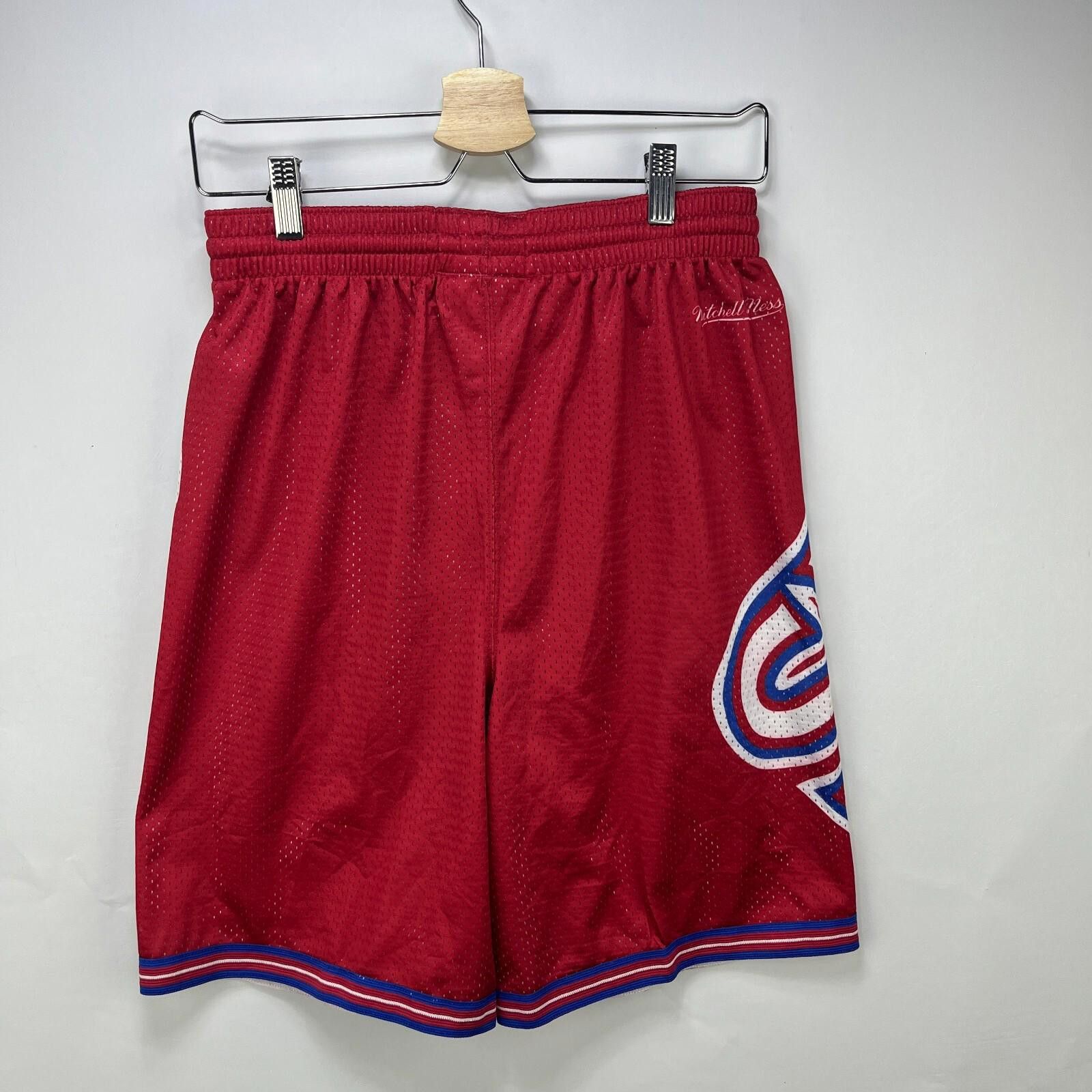 Mitchell & Ness Vintage Philadelphia Sixers Basketball Shorts Youth XL New Size ONE SIZE - 10 Thumbnail