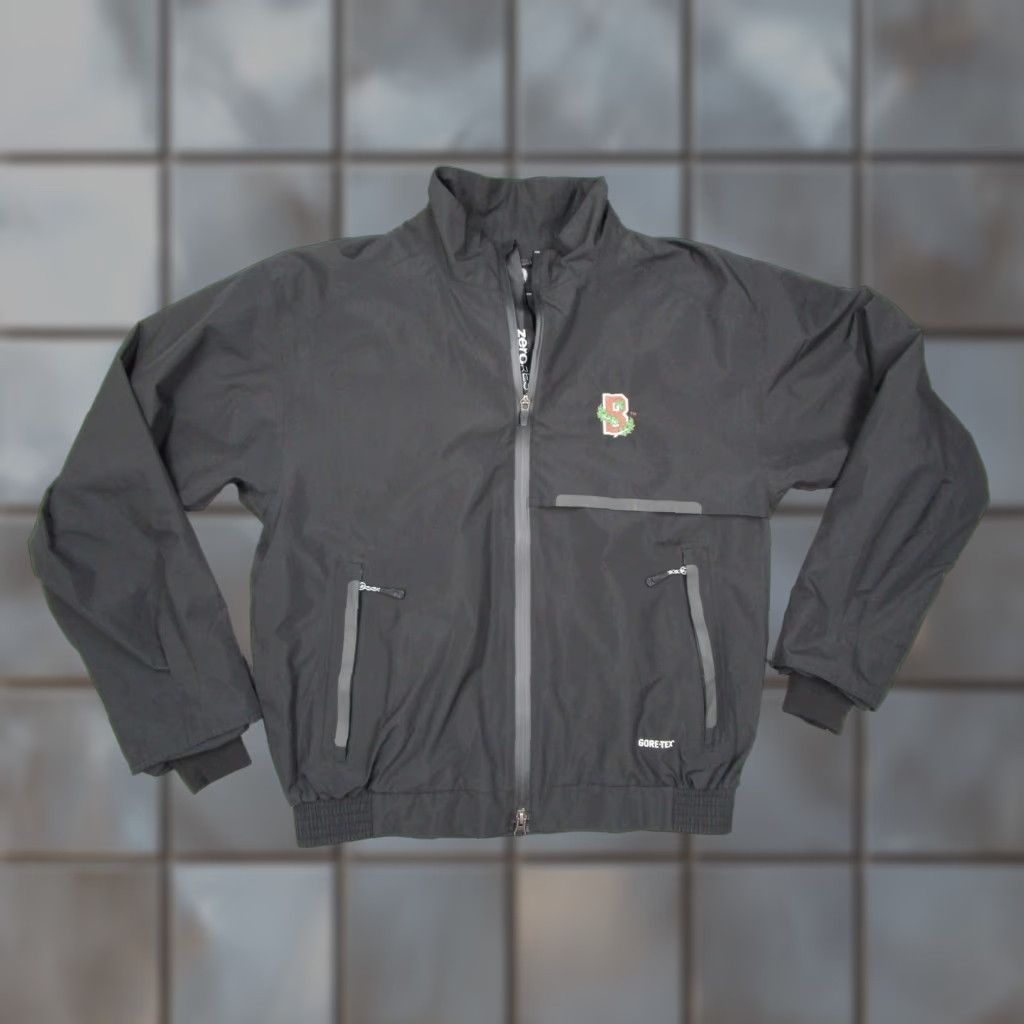 Vintage Zero Restriction Jacket Mens Small Black Waterproof Brown University Ivy Golf Size US S / EU 44-46 / 1 - 1 Thumbnail