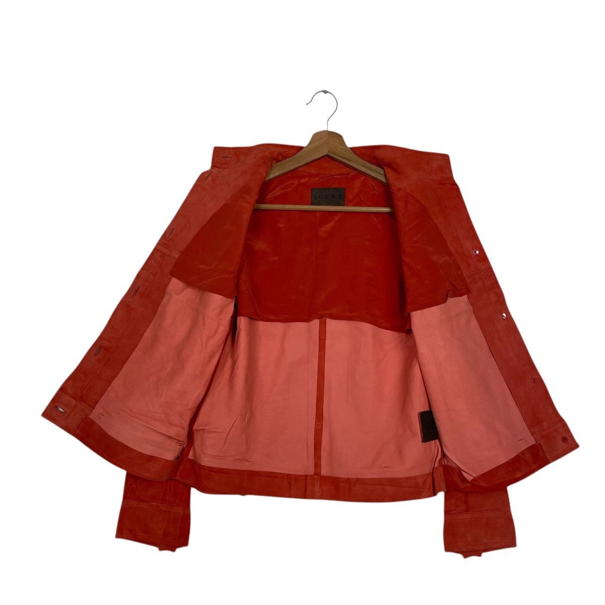 Loewe Loewe Orange Leather Jacket Size S / US 4 / IT 40 - 11 Thumbnail