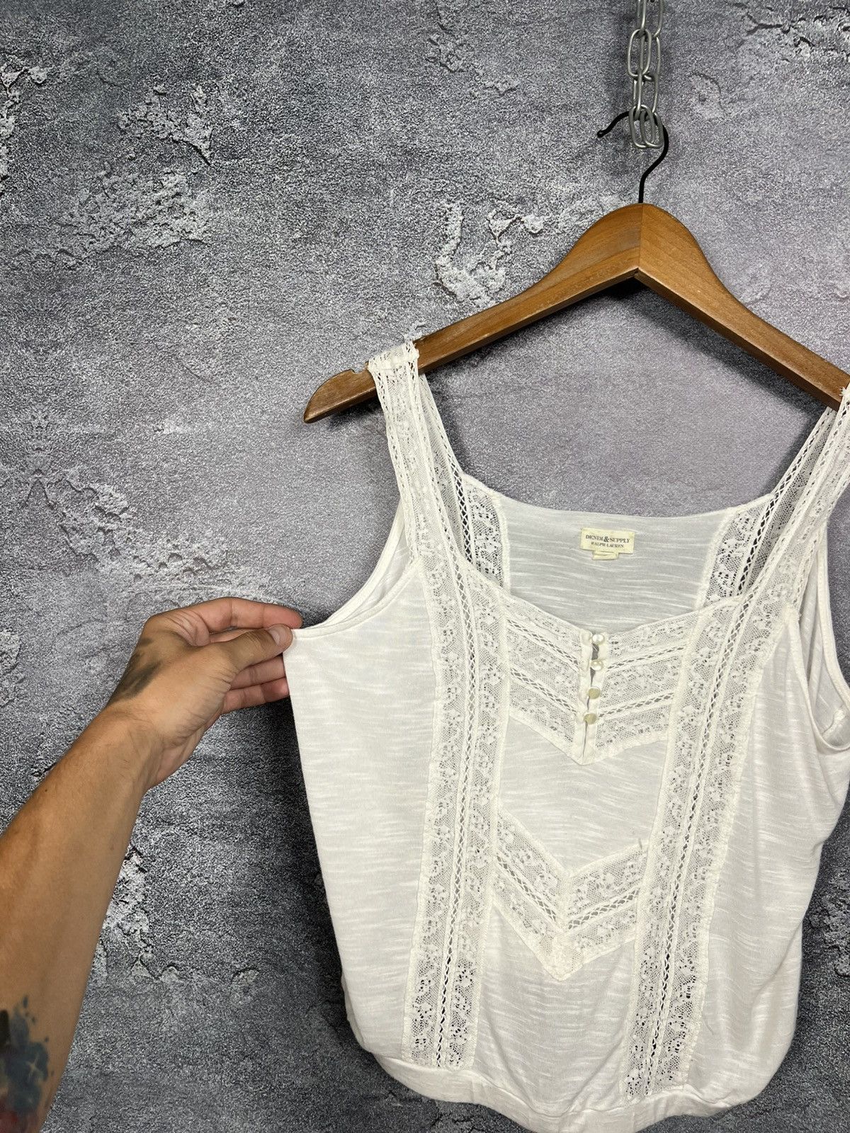 Denim & Supply Ralph Lauren Ralph Lauren Denim and Supply 100% Viscose Tank Top Sleeves Size S / US 4 / IT 40 - 2 Thumbnail