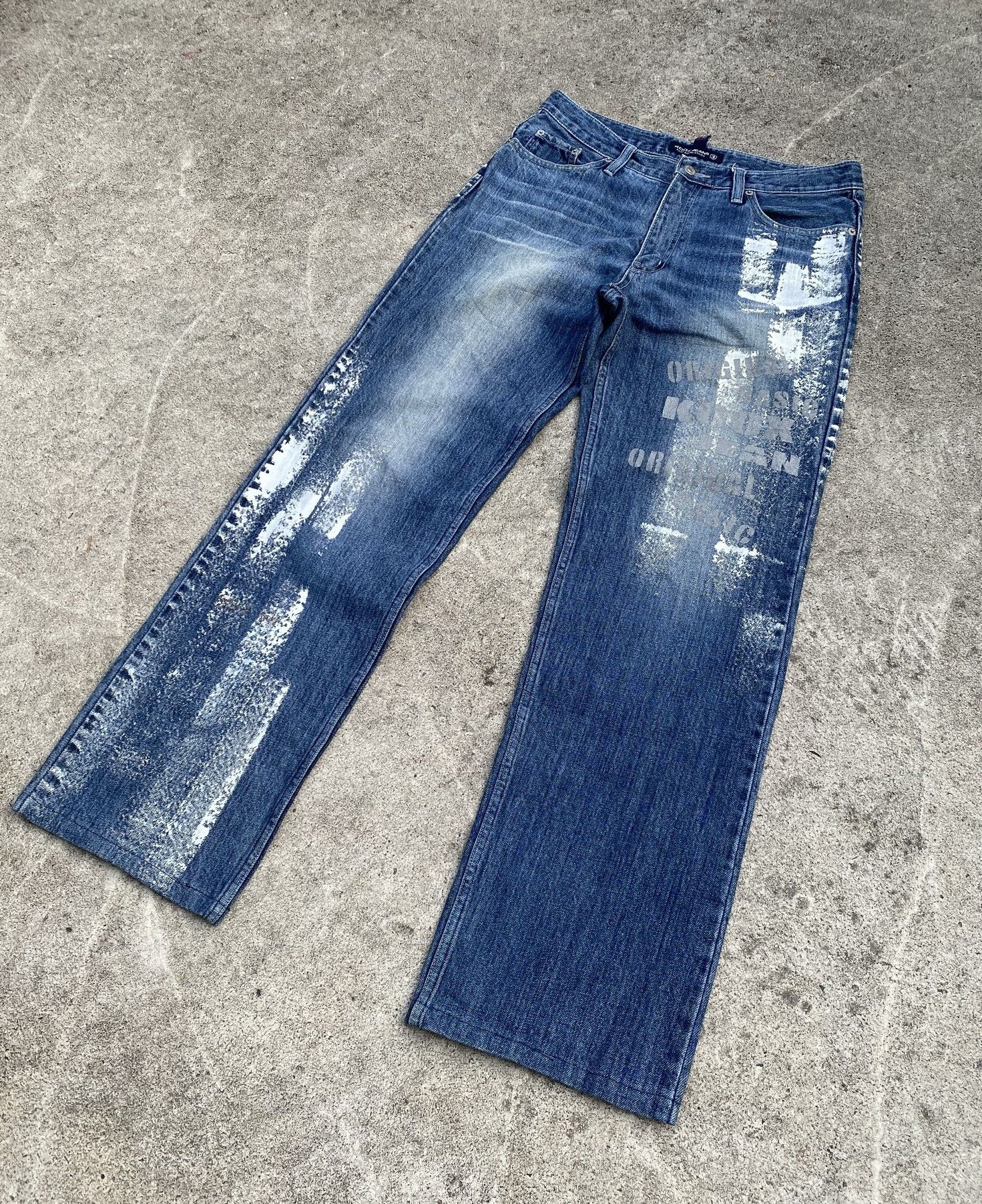 20471120 × 5351 POUR LES HOMMES Koox Jean painter straight cut japanese brand style W32x31 Size US 32 / EU 48 - 3 Thumbnail