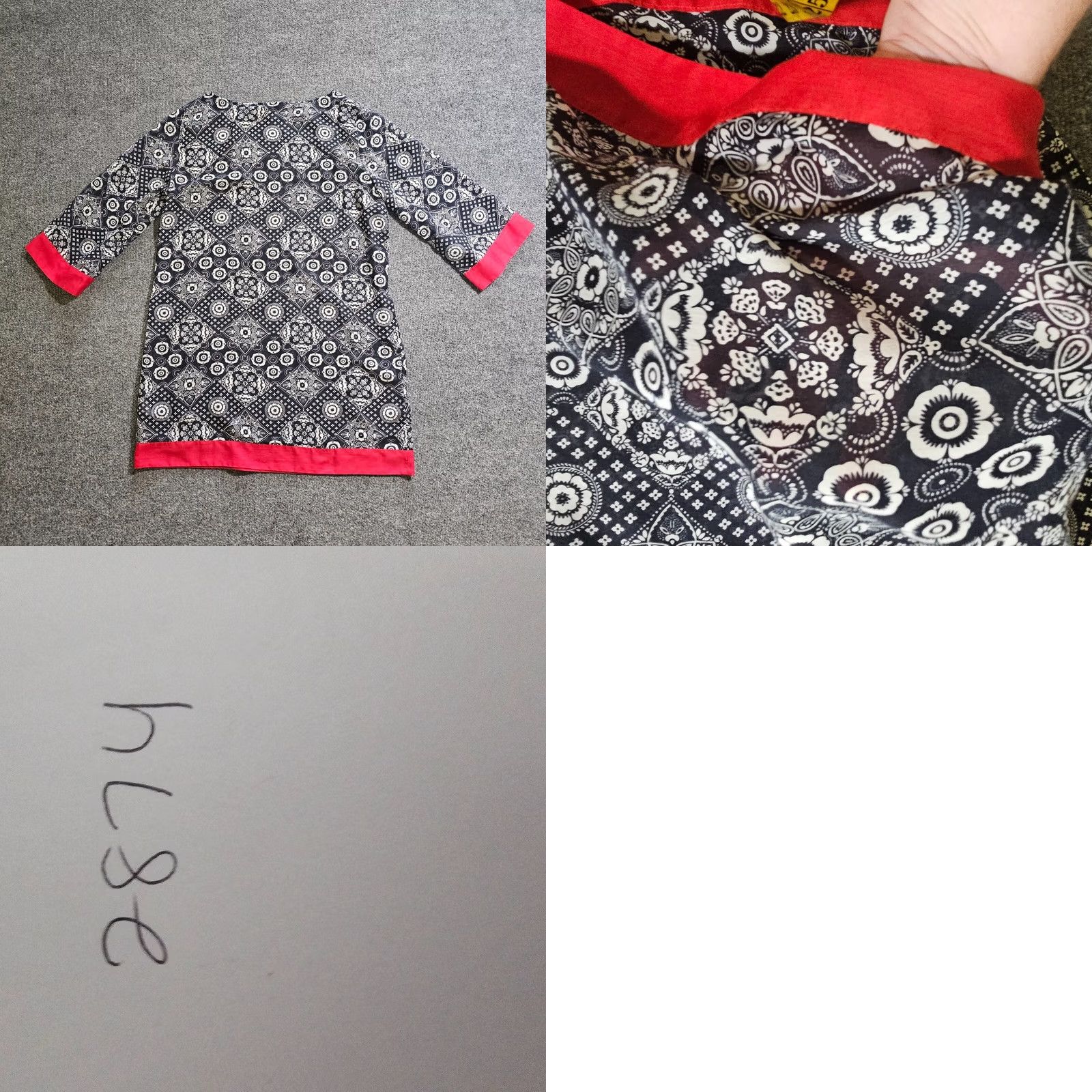 Talbots Talbots Tunic Blouse Women Medium Blue White Bandana Paisley Nautical Casual Career Size M / US 6-8 / IT 42-44 - 8 Thumbnail