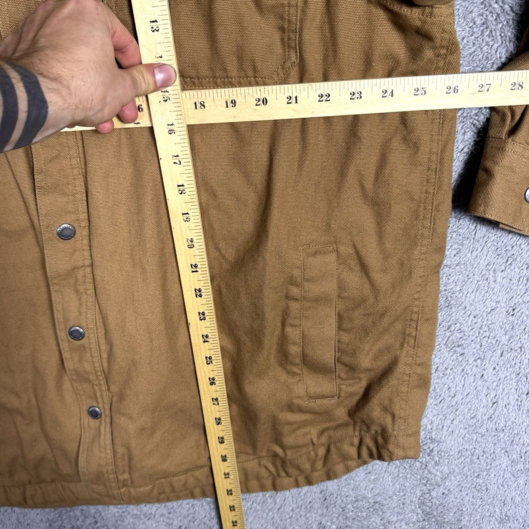 Duluth Trading Company Duluth Trading Jacket Men XL Fire Hose Flannel Limber Jac Shacket Utility Canvas Size US XL / EU 56 / 4 - 6 Thumbnail