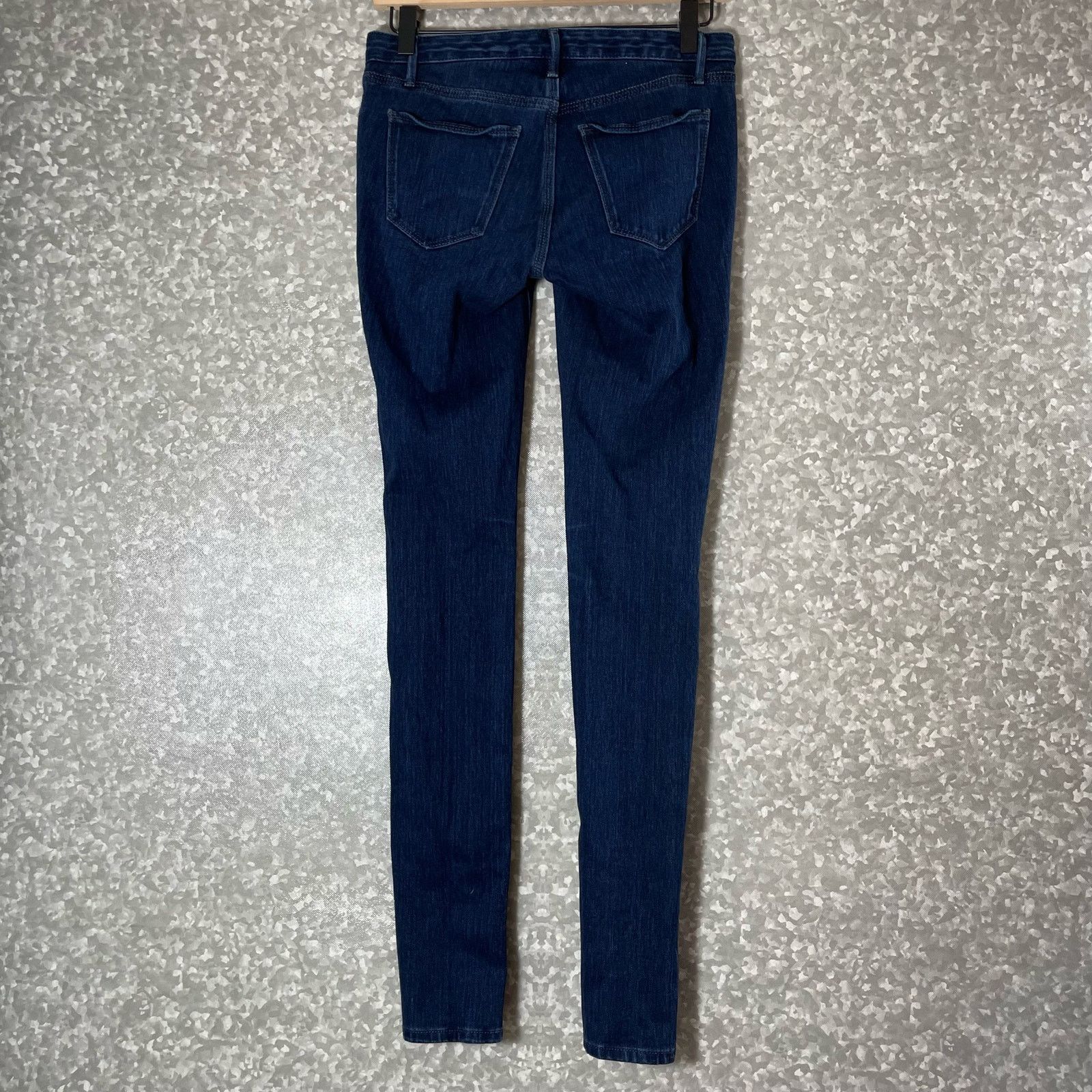 Madewell Madewell Dark Wash Denim Low Rise Skinny Jeans - Size 0 Size 25" / US 0 / IT 36 - 6 Thumbnail