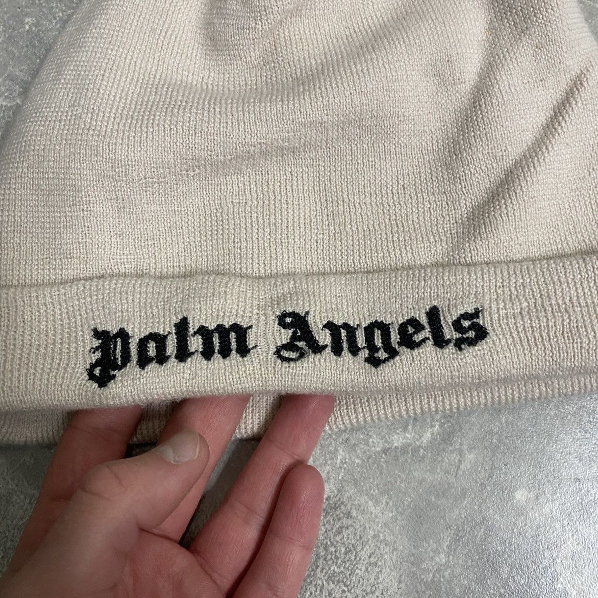 Palm Angels Palm Angels Logo Beanie Hat Size ONE SIZE - 3 Thumbnail