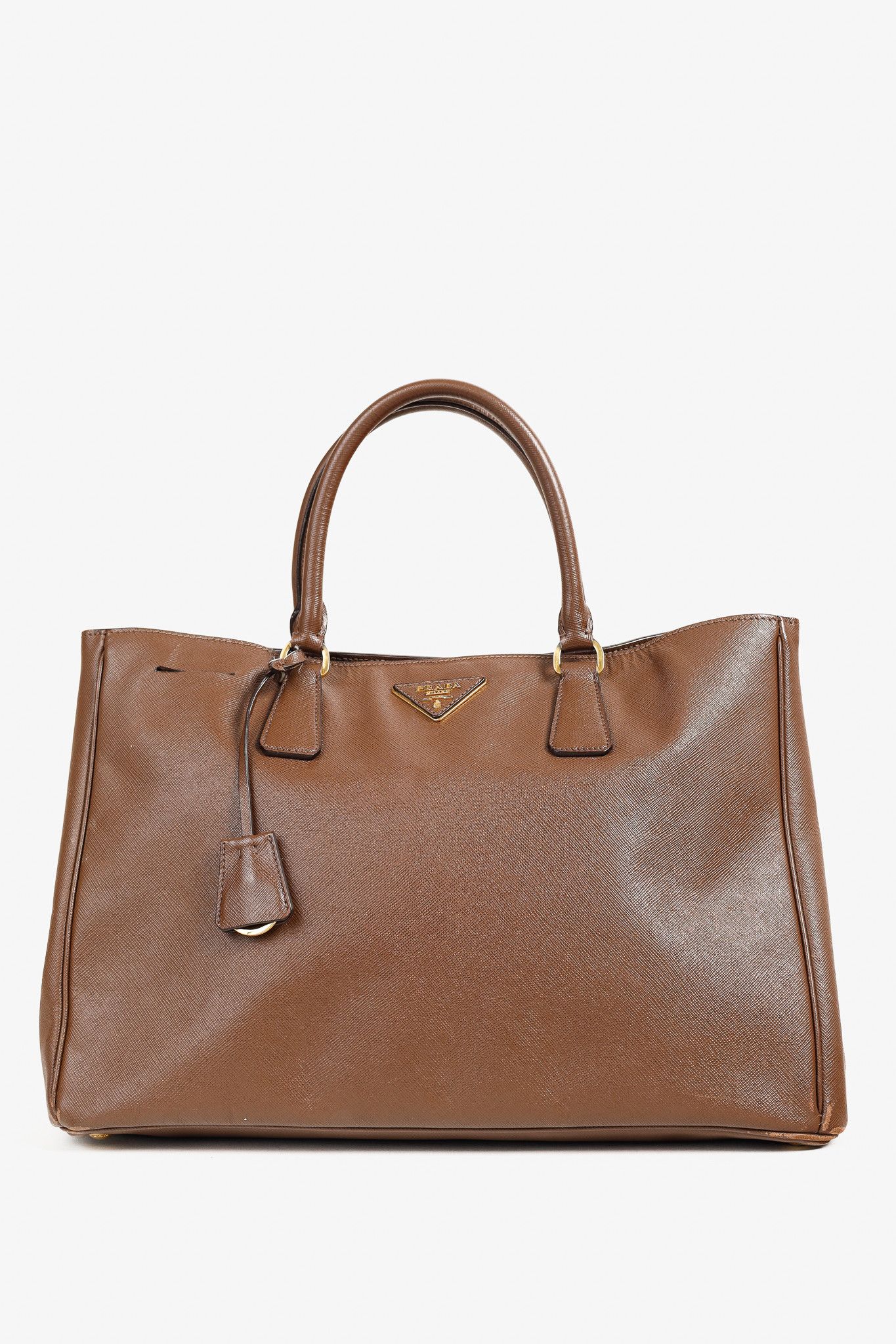 Prada Prada Galleria Medium Brown Saffiano Leather Tote Size ONE SIZE - 1 Thumbnail