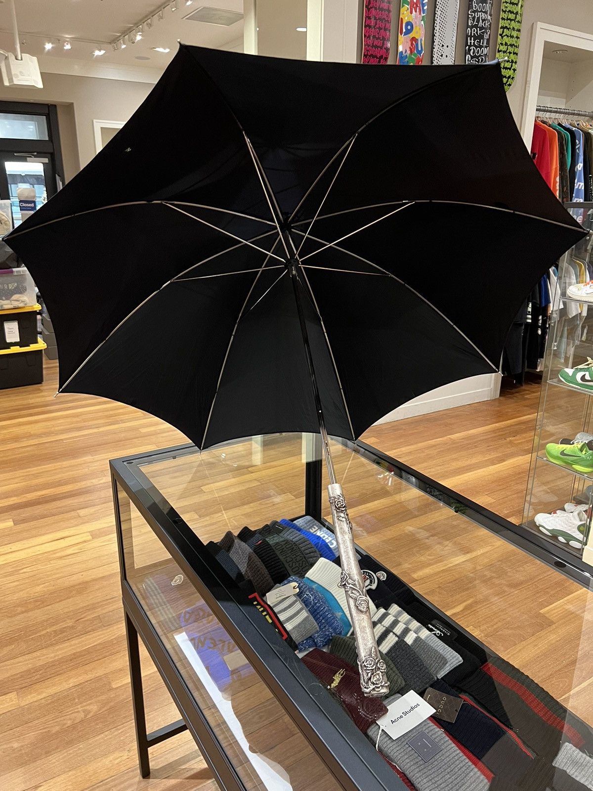 Enfants Riches Deprimes Enfants Riches Deprimes Rose Thorn Handle Umbrella Size ONE SIZE - 2 Thumbnail