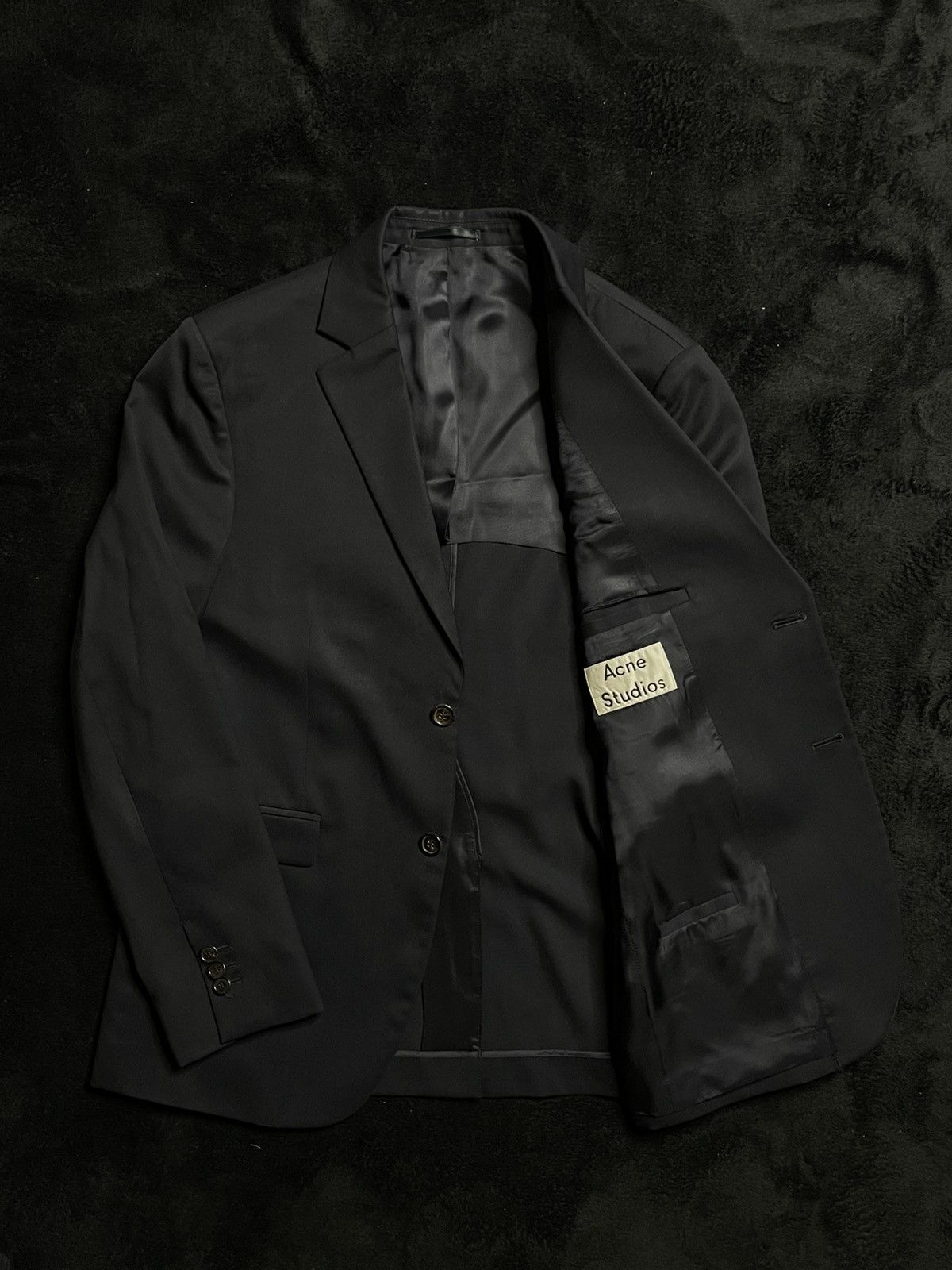 Acne Studios Acne Studios Aron Blazer Dark Blue Jacket Men‘s Size 48 (S) Size 48S - 2 Thumbnail