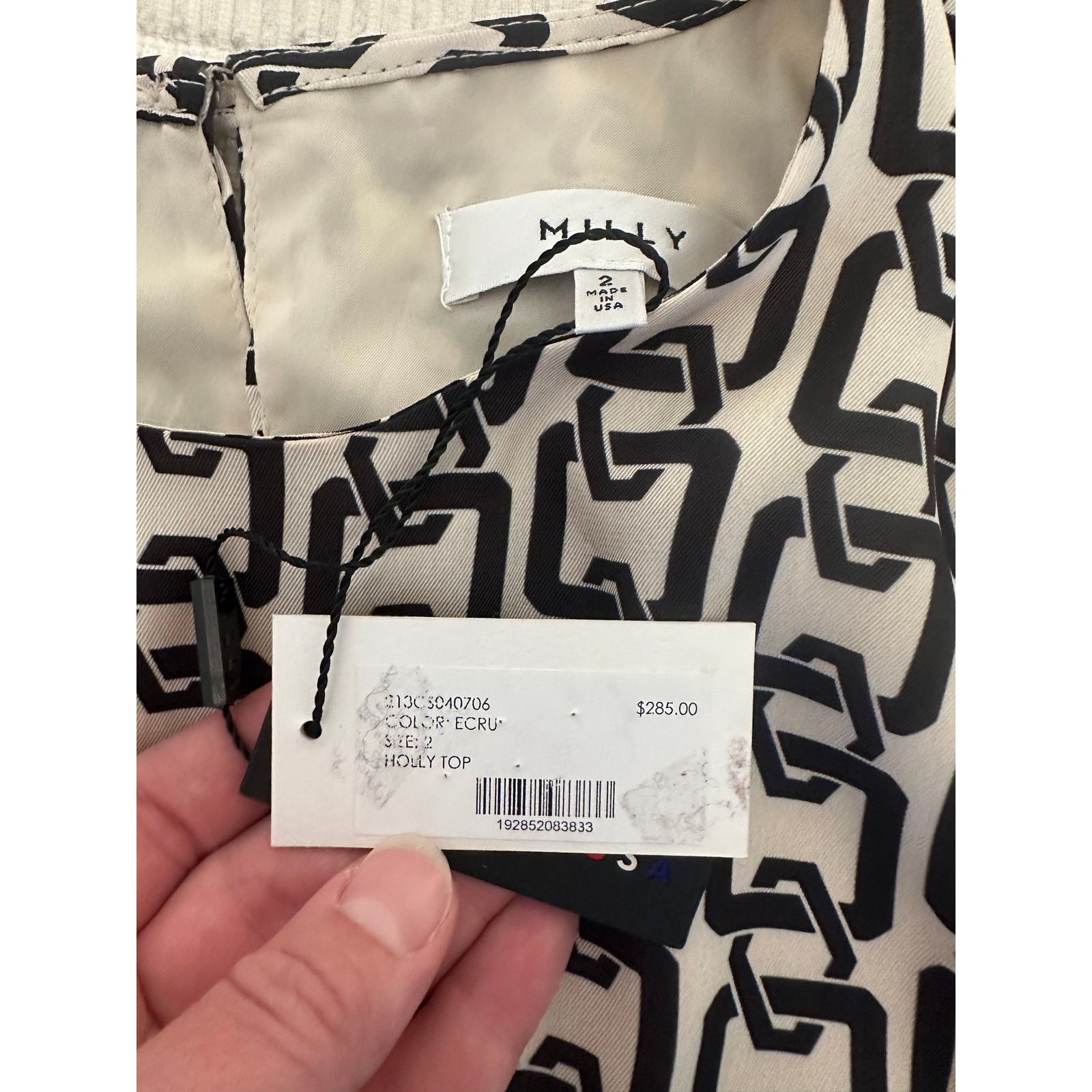 MILLY NWT Milly 2 Holly Top Size XS / US 0-2 / IT 36-38 - 6 Thumbnail