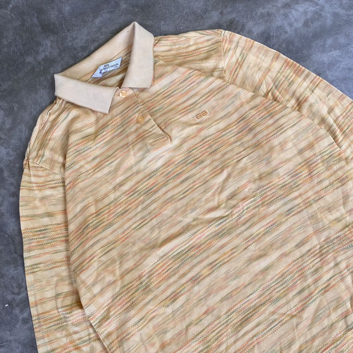 Balenciaga Vintage 90s Balenciaga Polos Long Sleeve Shirt Size US L / EU 52-54 / 3 - 2 Thumbnail