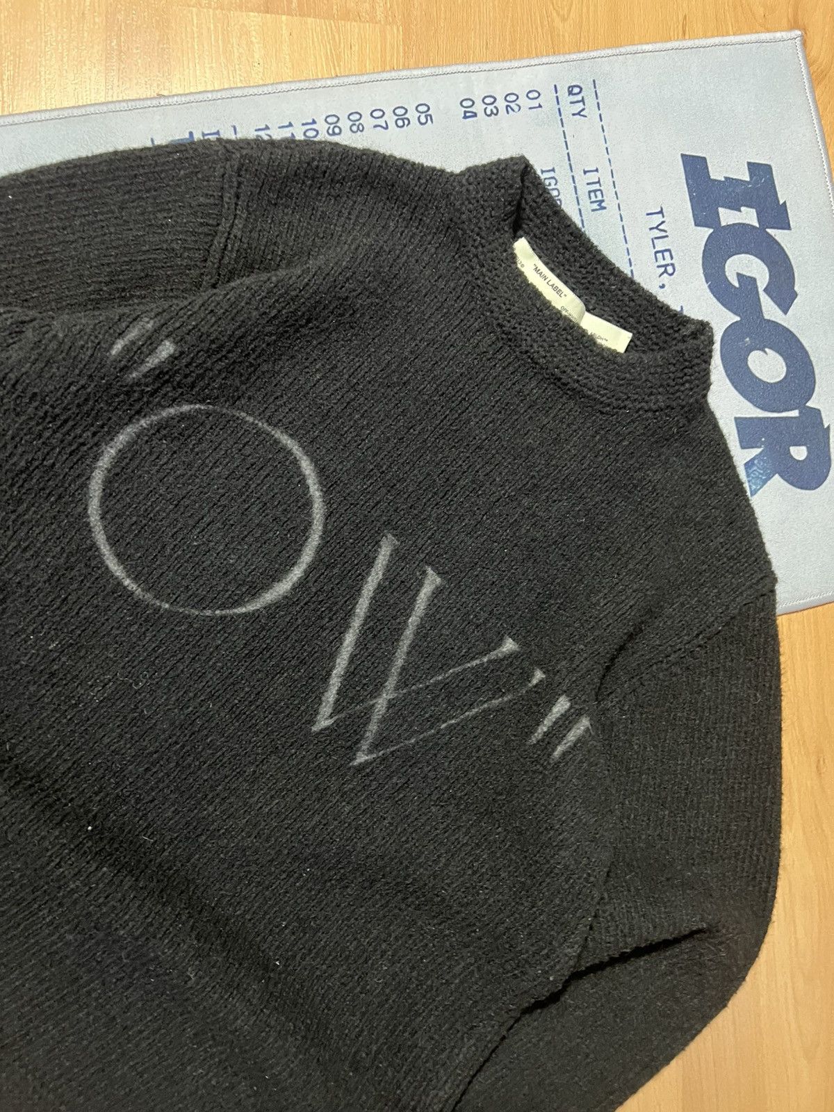 Off-White Off-White “OW” Knit Sweater Size US L / EU 52-54 / 3 - 4 Thumbnail