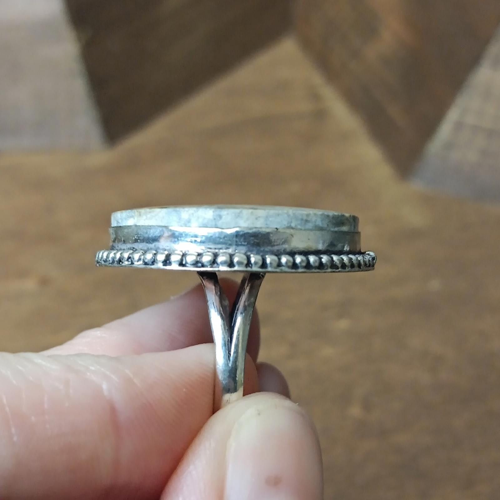Designer Elegant Maligano Jasper Stone Ring Size ONE SIZE - 4 Thumbnail