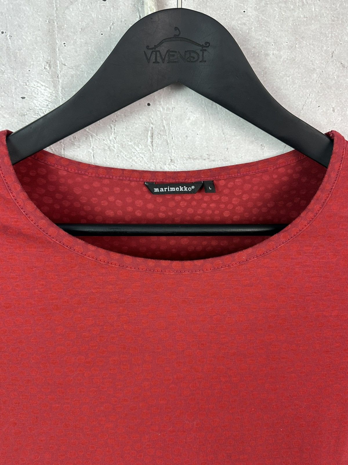 Marimekko Marimekko Red Polka Dot Long Sleeve Women’s Cotton Jumper Size L / US 10 / IT 46 - 6 Thumbnail