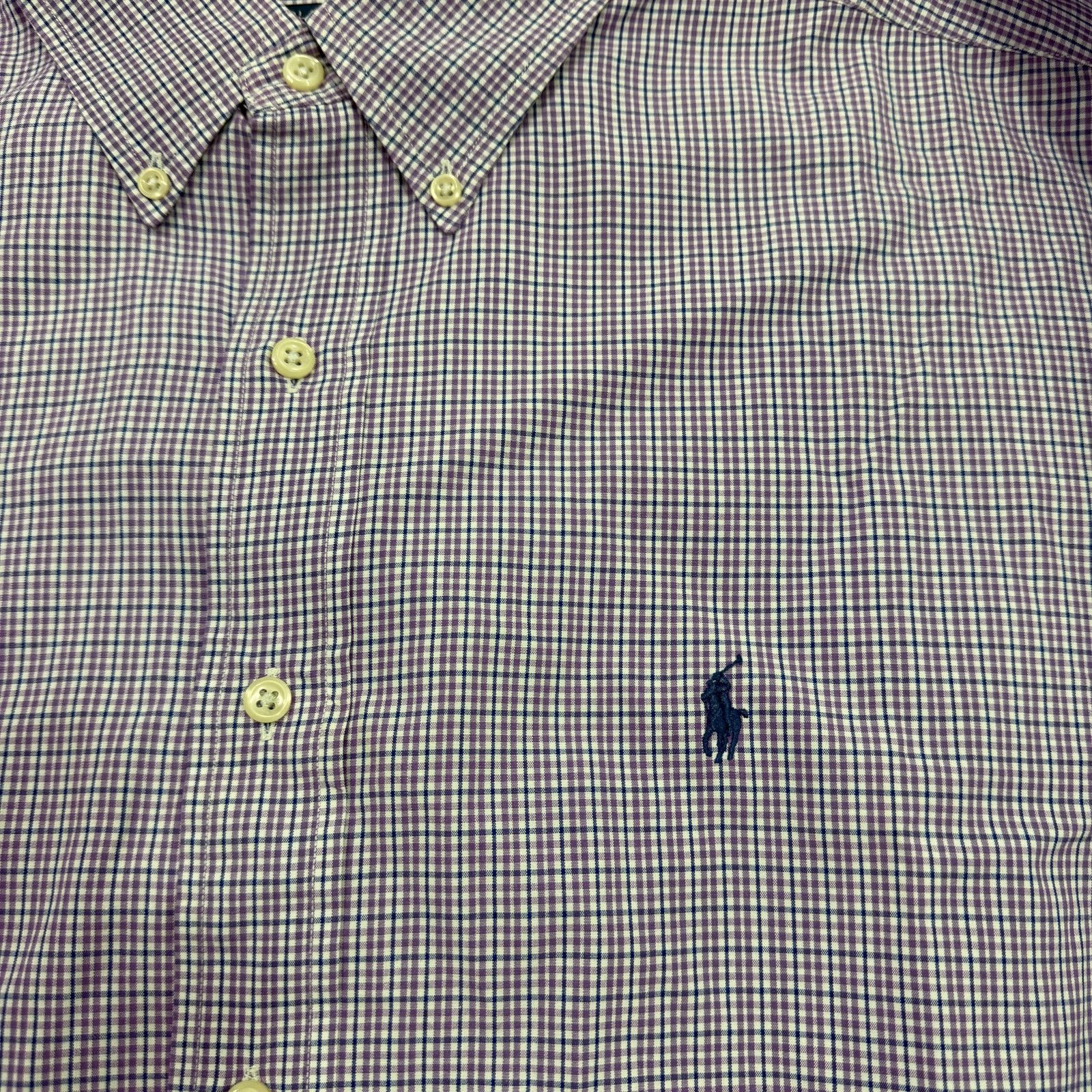 Polo Ralph Lauren Polo Ralph Lauren Blake Button Down Shirt Large Purple Size US L / EU 52-54 / 3 - 3 Thumbnail