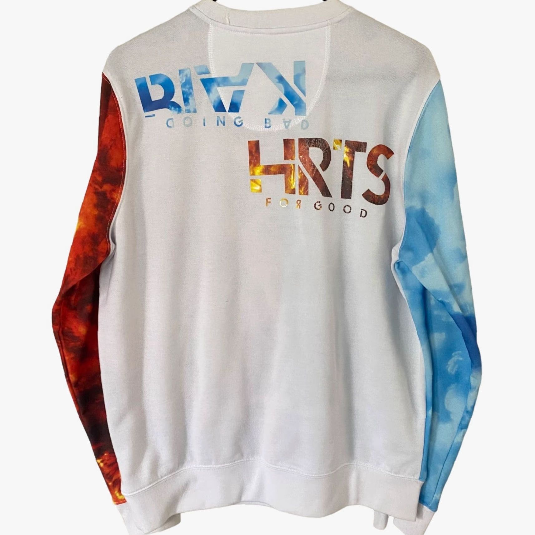 Rocawear Rocawear Praying Skeleton Crewneck Sweatshirt Pullover Mens Medium White Graphic Multicolor Polyester Streetwear Size US M / EU 48-50 / 2 - 3 Thumbnail