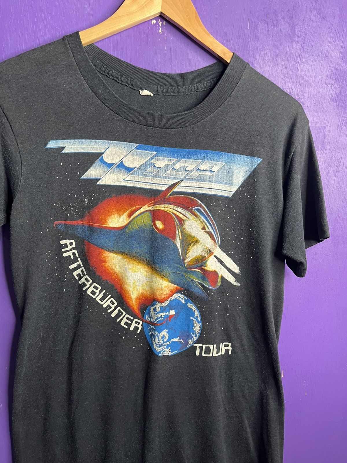 Band Tees × Vintage Vintage 1986 ZZ Top afterburner world tour t-shirt Size US M / EU 48-50 / 2 - 3 Thumbnail