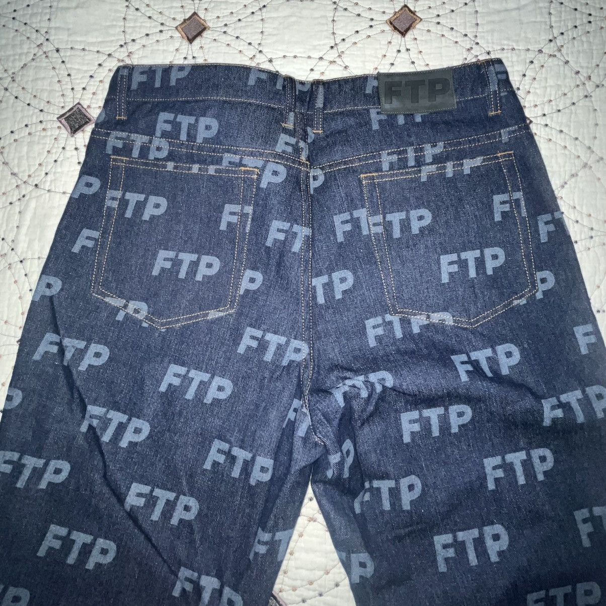 Fuck The Population FTP All-Over Print Jeans Size US 34 / EU 50 - 4 Thumbnail
