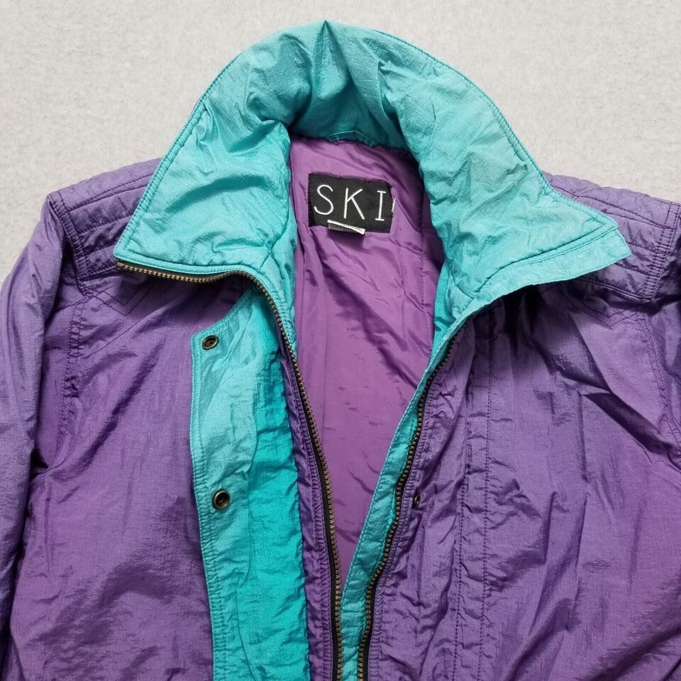 Other VINTAGE Ski Jacket Womens Medium Full Zip Pockets Outdoor Size M / US 6-8 / IT 42-44 - 8 Thumbnail