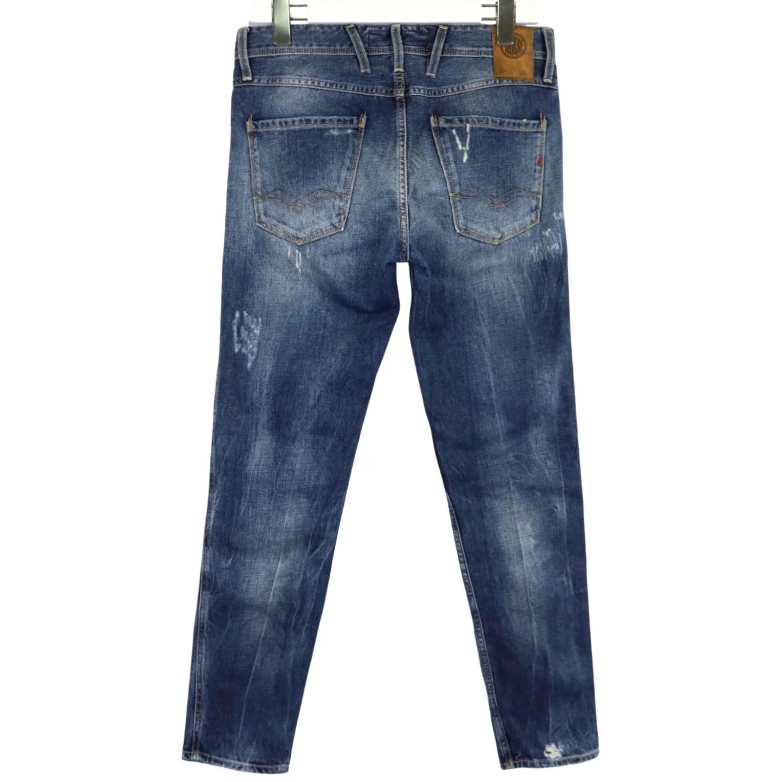 Replay REPLAY Jeans Men's W30/L32 Slim Fit Distressed Faded Whiskers Zip Fly Size US 30 / EU 46 - 2 Thumbnail