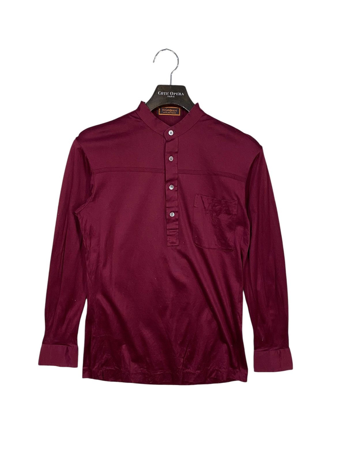 Yves Saint Laurent Vintage ysl tricots pour homme polo longsleeve small logo Size US M / EU 48-50 / 2 - 1 Thumbnail