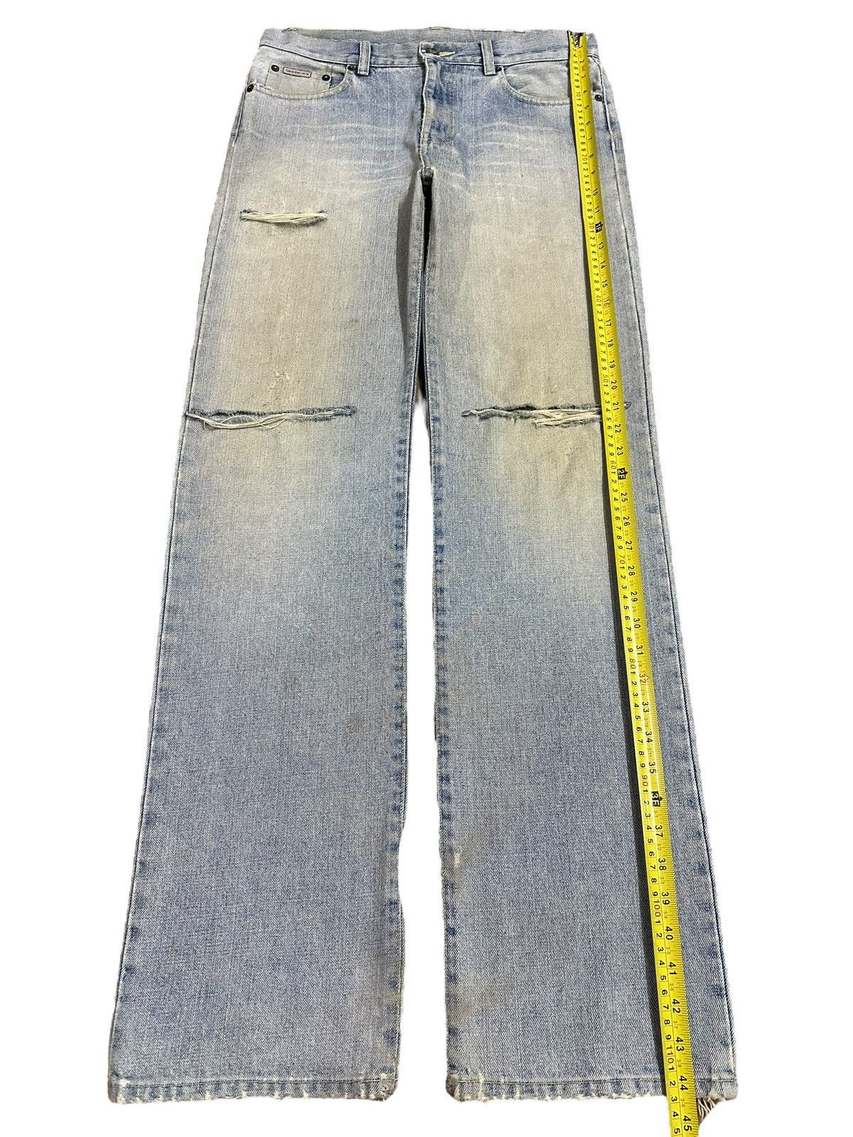 Calvin Klein Vintage Calvin Klein Faded Wash Style Distressed Loose Jeans Size US 32 / EU 48 - 13 Thumbnail