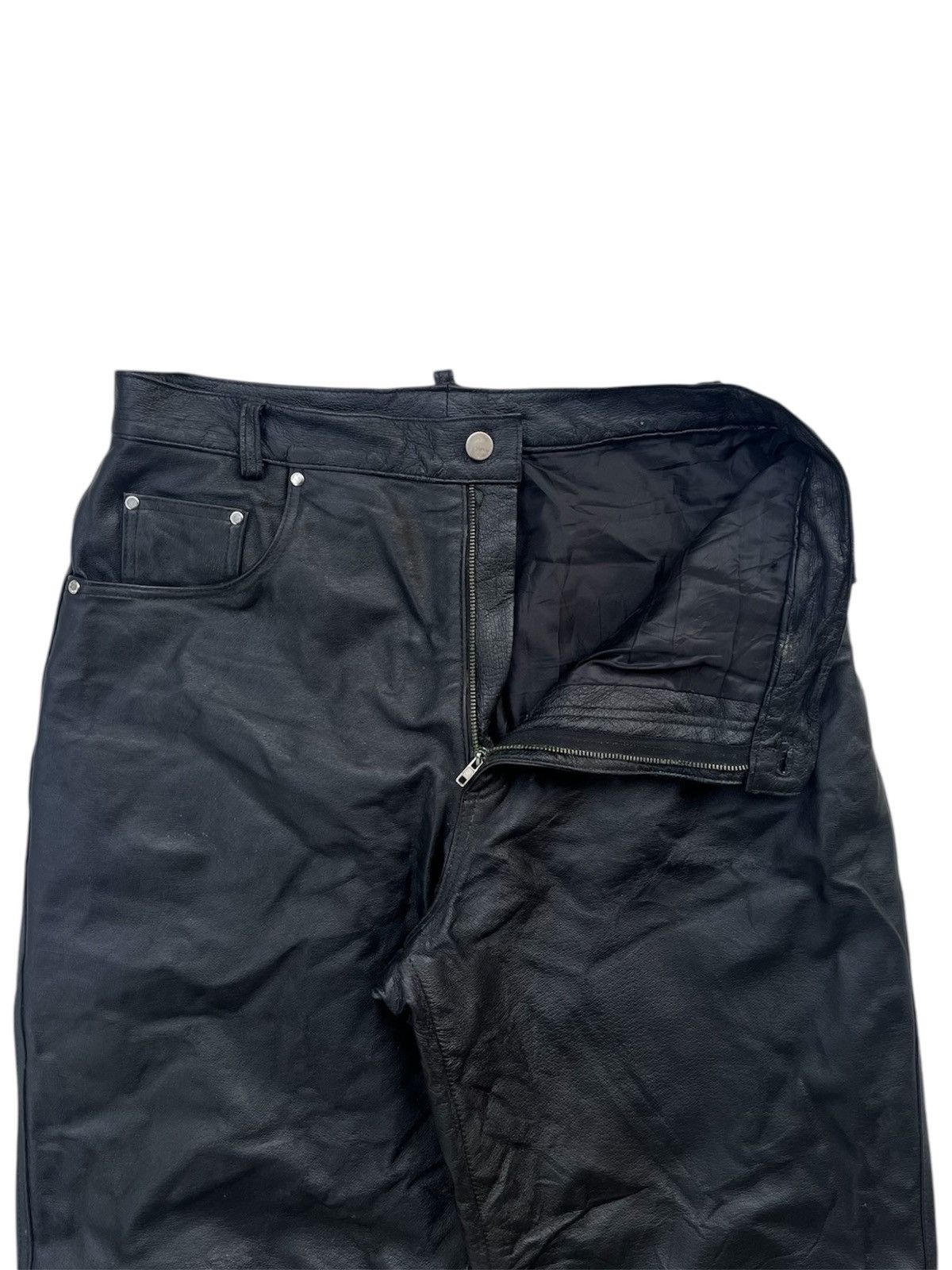 Genuine Leather × Leather Gianni Mariolano Leather Pants Size US 32 / EU 48 - 5 Thumbnail