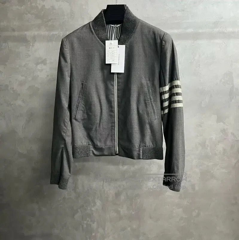 Thom Browne Thom Browne Gray Cotton Women's Jacket . Size S / US 4 / IT 40 - 1 Thumbnail