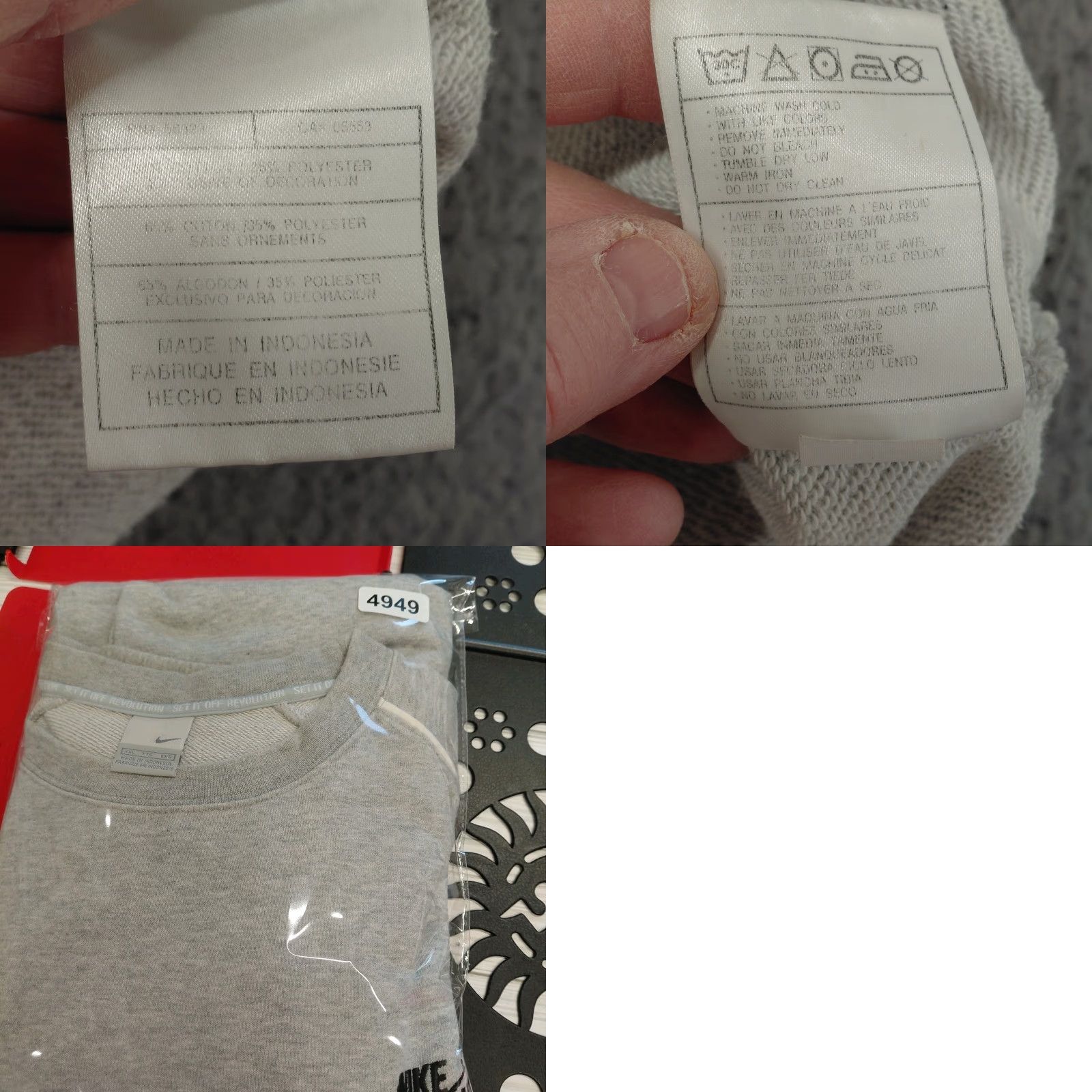 Nike VINTAGE Nike Air Set It Off Revolution Shirt Men’s XXL Tall Gray Embroidered 2012 Y2K Nike Air Size US XXL / EU 58 / 5 - 10 Thumbnail