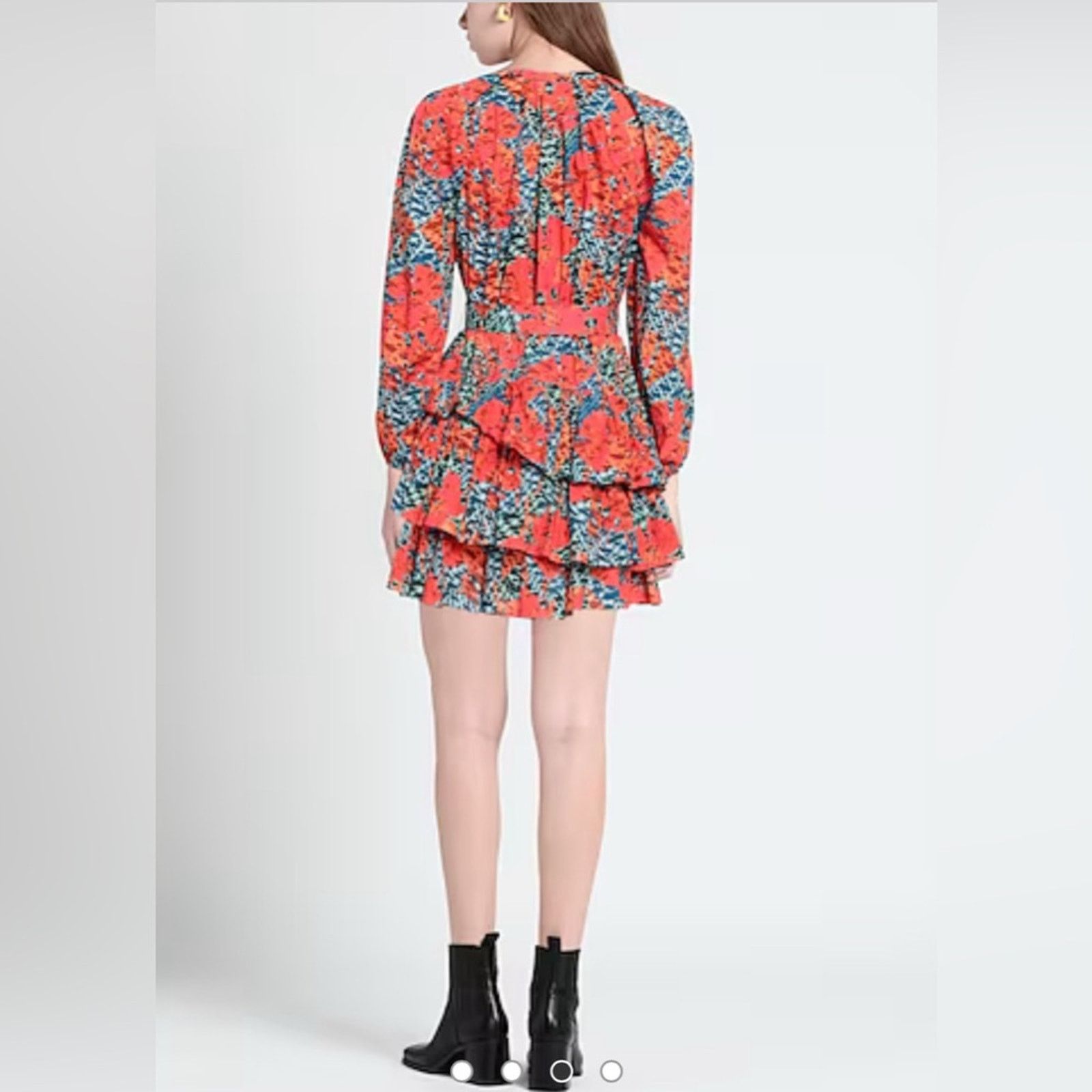 Ulla Johnson ULLA JOHNSON Miranda Tiered Tie-waist Mini Dress Size:8 Size M / US 6-8 / IT 42-44 - 2 Thumbnail