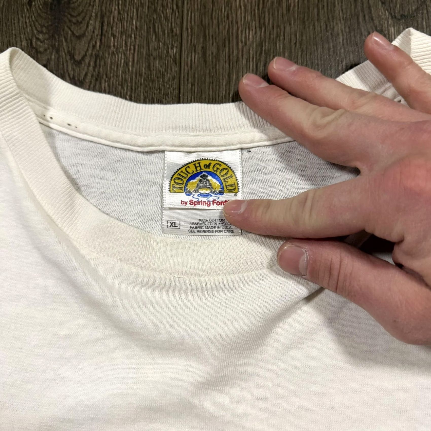 Vintage VINTAGE Touch of Gold shirt Mens XL White Slogan Graphic 90s Dr Vanillacuddy Shirt Mens XL White Tee Graphic Alcohol 90s Mens Clothing Size US XL / EU 56 / 4 - 5 Thumbnail