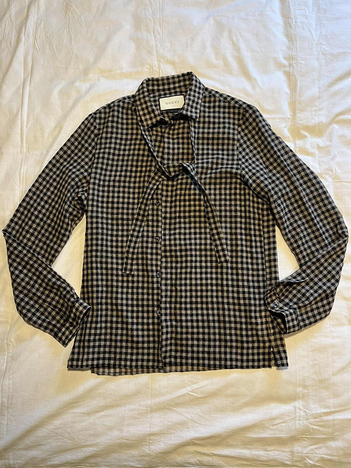 Gucci Gucci Cambridge wool shirt. Size US S / EU 44-46 / 1 - 1 Thumbnail