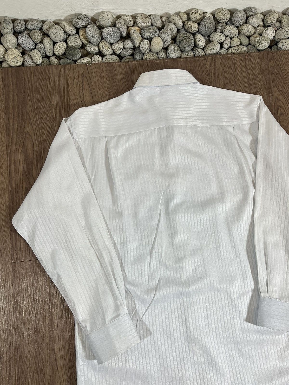 Balenciaga Balenciaga Paris Herringbone Stripe Long Sleeve Dress Shirt Size US M / EU 48-50 / 2 - 5 Thumbnail