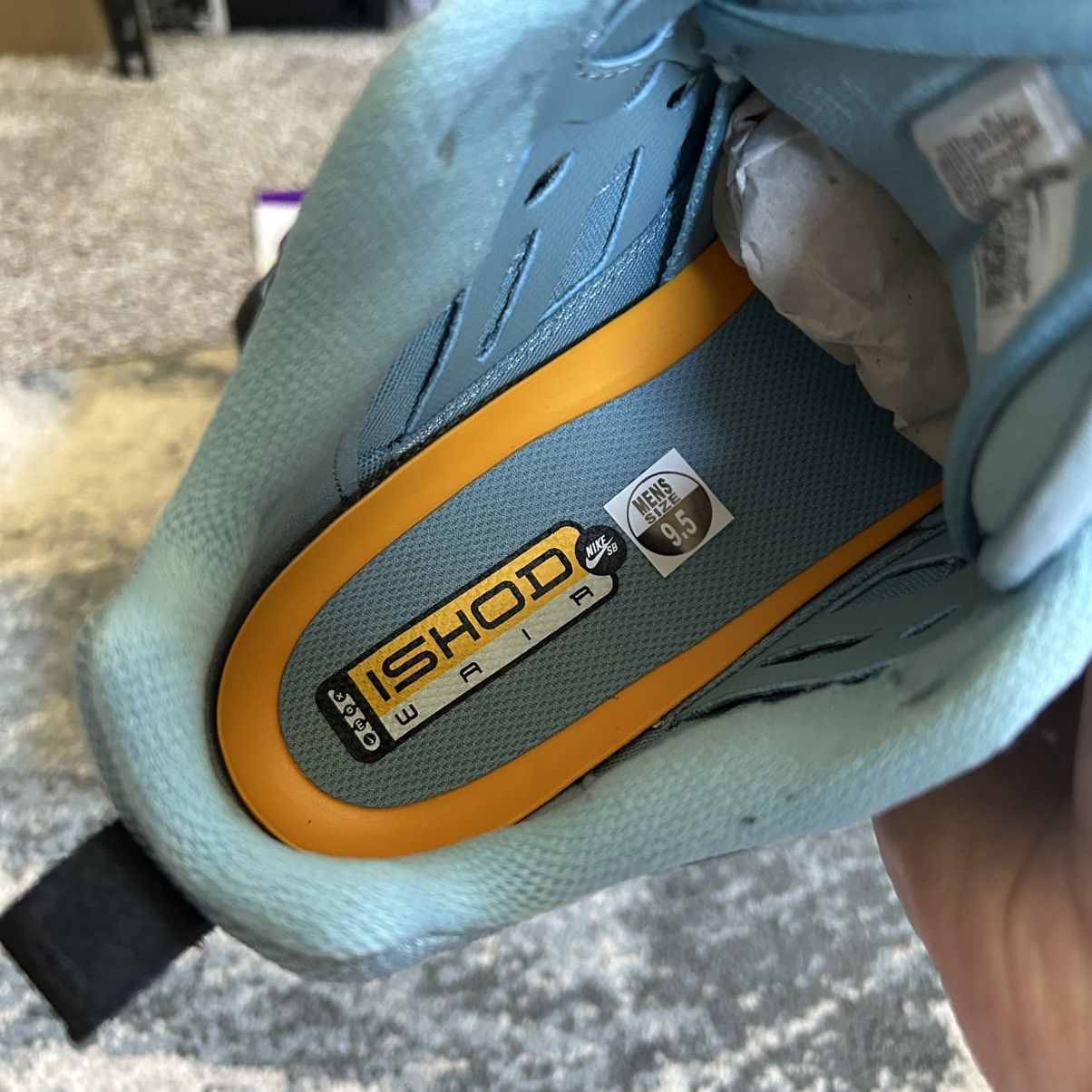 Nike SB HF7812-400 NiKE AiR MAX iSHOD WAiR DENiM TURQUOiSE OBSiDiAN Size US 9.5 / EU 42-43 - 11 Thumbnail