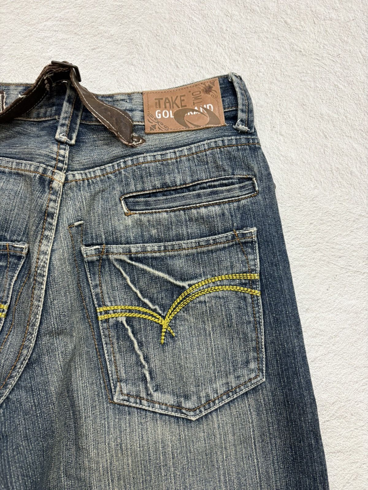 Kapital 2000s take two Japan bootcut wash Denim y2k style Size US 28 / EU 44 - 8 Thumbnail