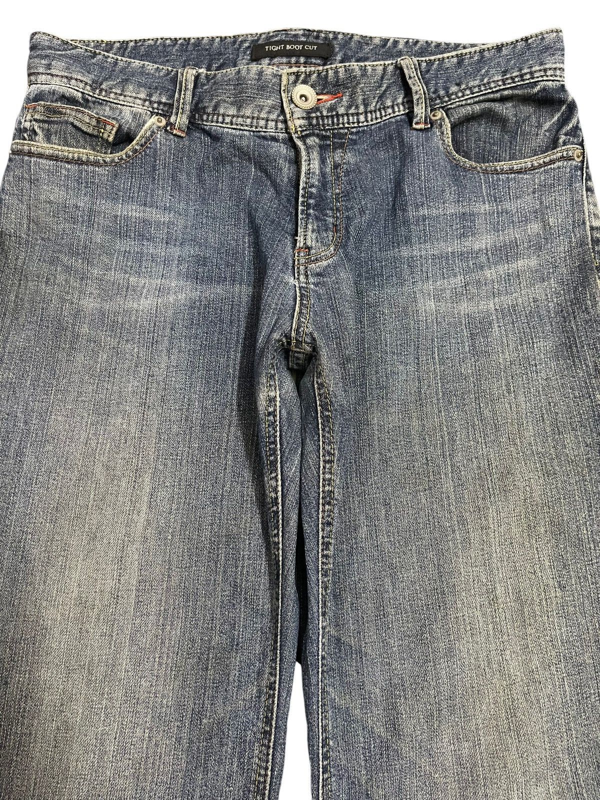 KMRii Vintage Japanese Brand Blue Wash Tight Bootscut Jeans Size US 32 / EU 48 - 3 Thumbnail