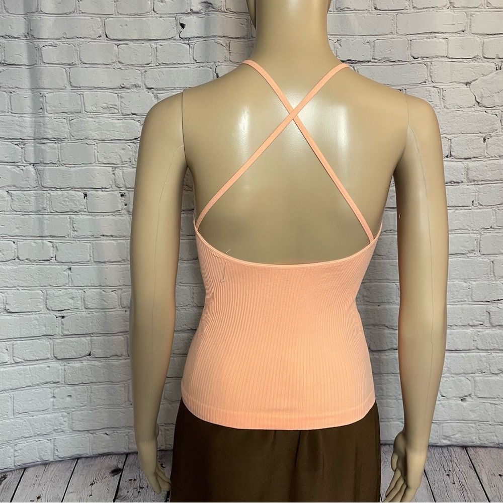 Free People New Free People Intimately Mmkay Seamless Orange Tank SIze Size M / US 6-8 / IT 42-44 - 6 Thumbnail