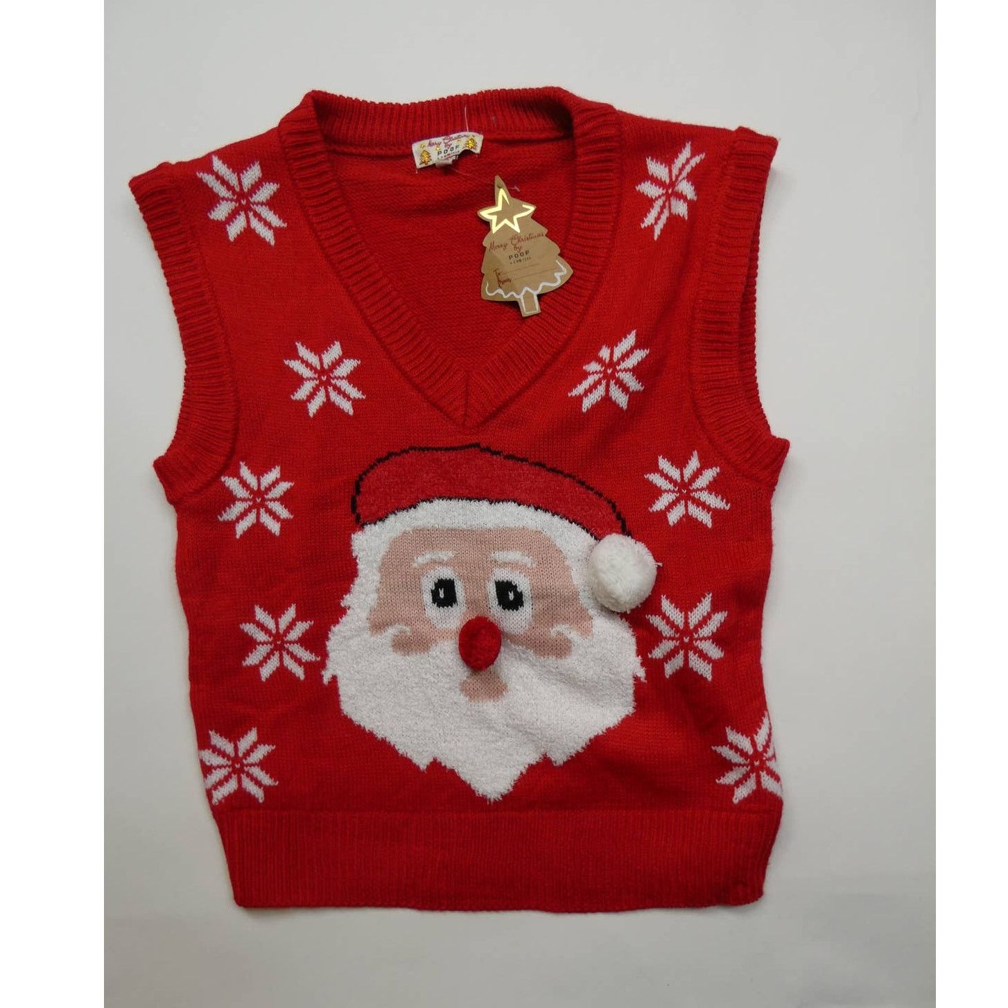 Other POOF Santa sweater vest, small, NEW WITH TAGS, red Size S / US 4 / IT 40 - 1 Thumbnail