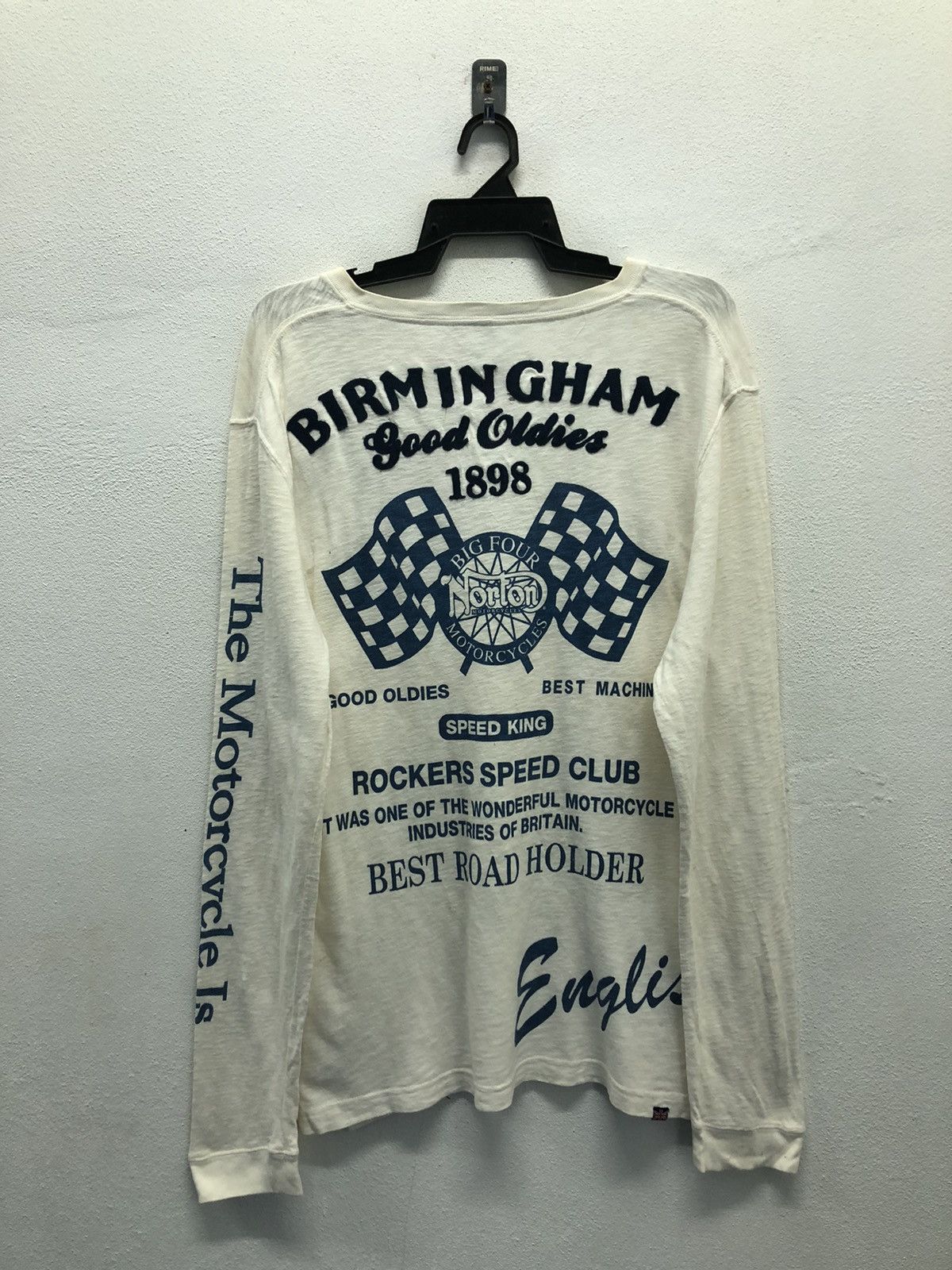 Norton Vintage Norton Motorcycles Birmingham Good Oldies 1898 Shirt Size US XL / EU 56 / 4 - 1 Thumbnail