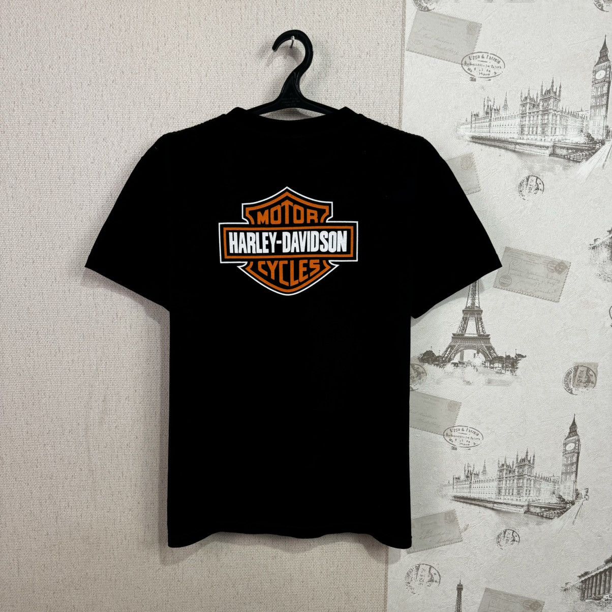 Harley Davidson × Vintage Vintage Harley Davidson T shirt Fire Wings USA Biker L Size US L / EU 52-54 / 3 - 2 Thumbnail