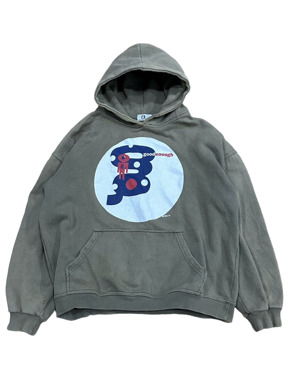 Vintage 1990s Hiroshi Fujiwara GoodEnough Boxy Fit Hoodie