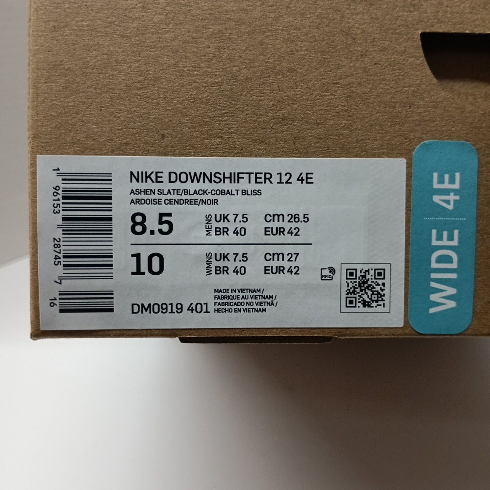 Nike Nike Downshifter 12 4E Wide Cobalt Blue Black Men's Size 8.5 Size US 8.5 / EU 41-42 - 8 Thumbnail