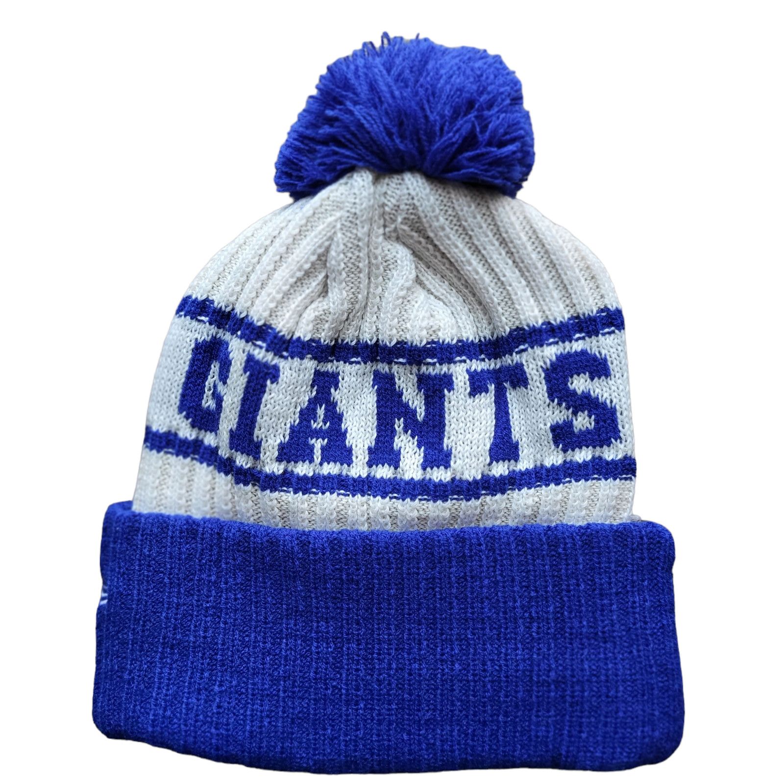 NFL NWT New York Giants Sports Knit Pom Beanie Fleece Lined Size ONE SIZE - 4 Thumbnail
