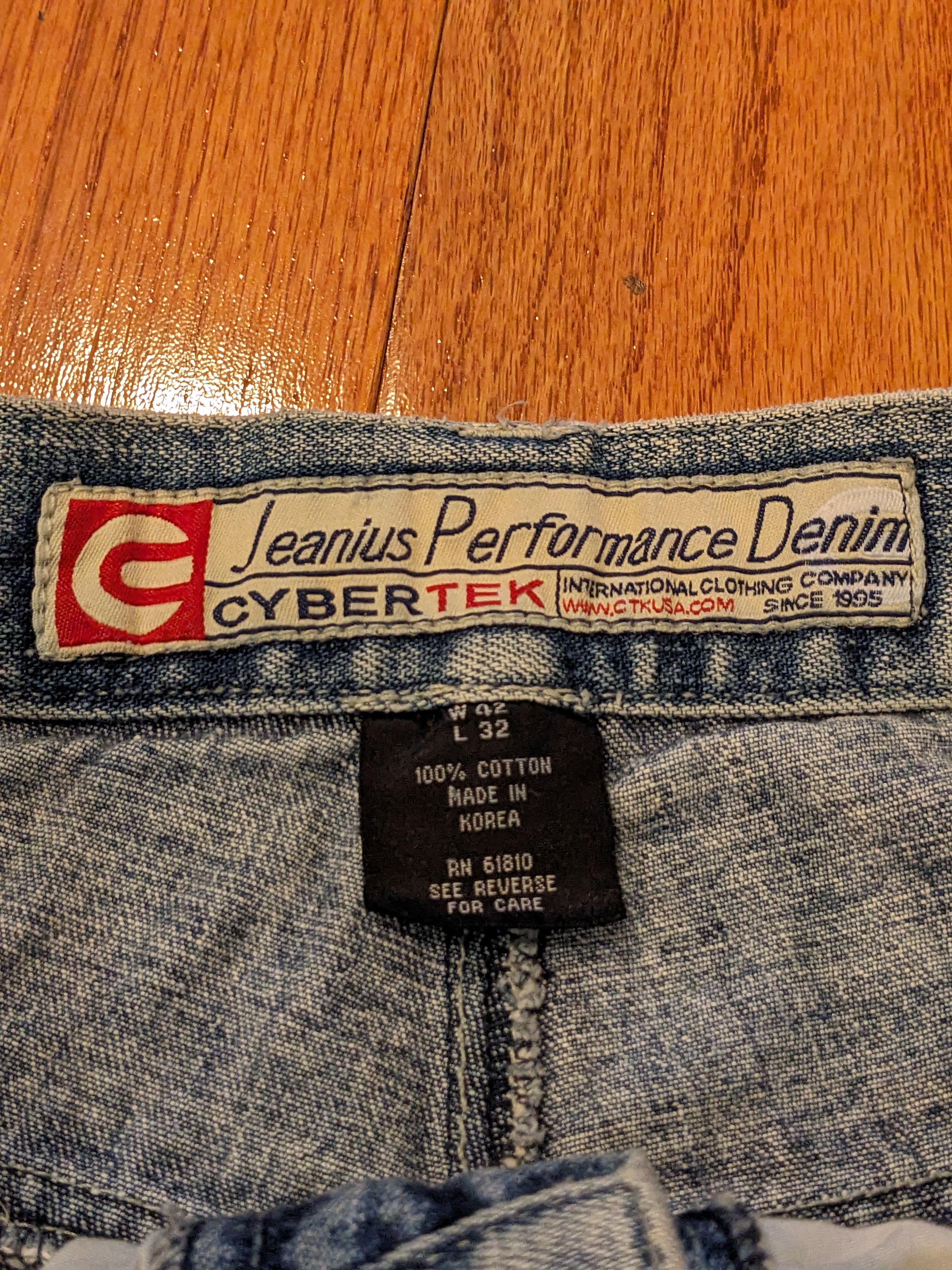 Ecko Unltd. × Vintage Vintage Y2K Cybertrek Performance 42 x 32 Cargo Denim Jeans Size US 42 / EU 58 - 6 Thumbnail