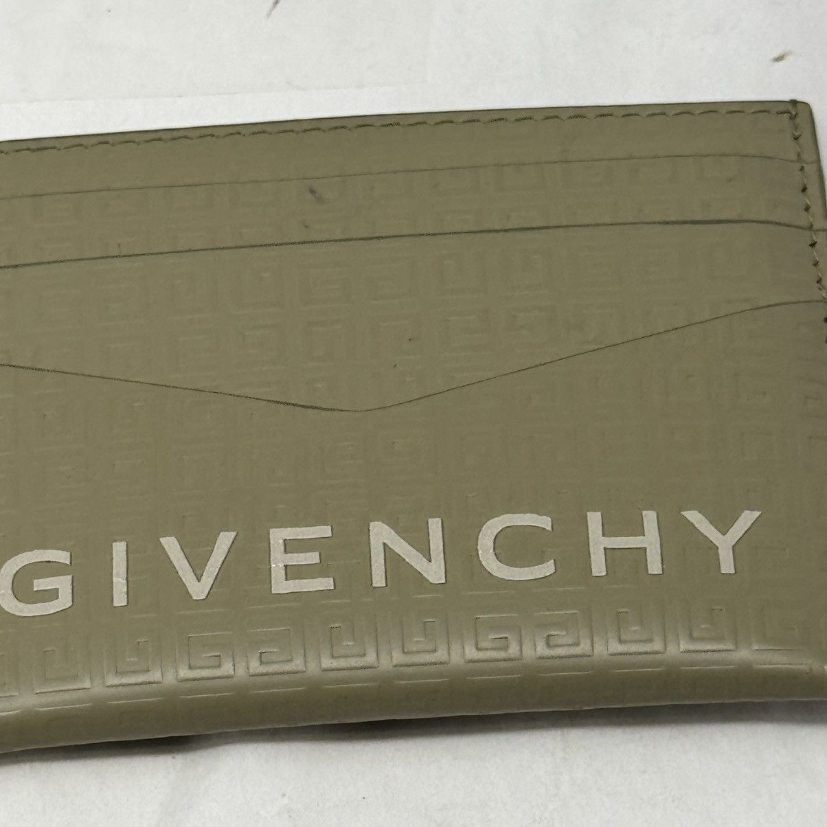 Givenchy Givenchy Khaki 4G Micro Leather Card Holder Size ONE SIZE - 5 Thumbnail