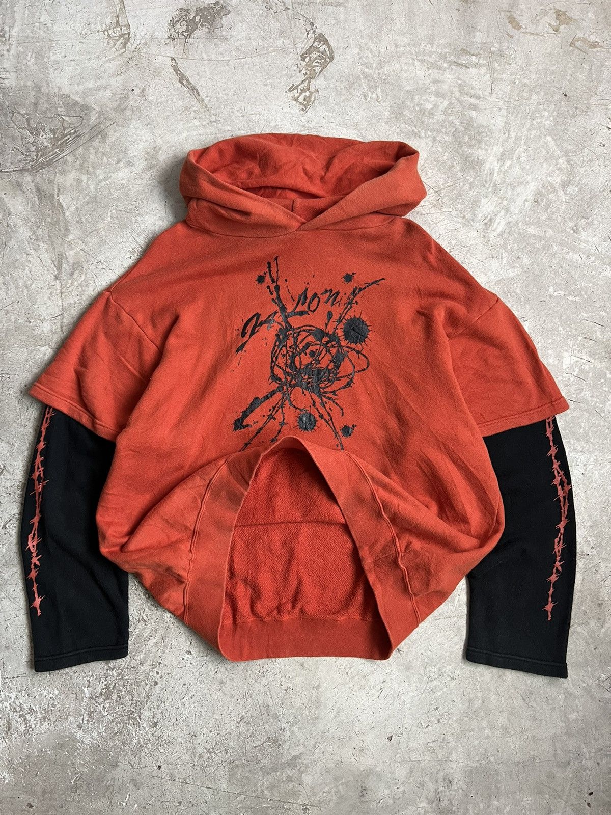 Japanese Brand Y2k Amore pure Hoodie 2 Layer Size US M / EU 48-50 / 2 - 8 Thumbnail