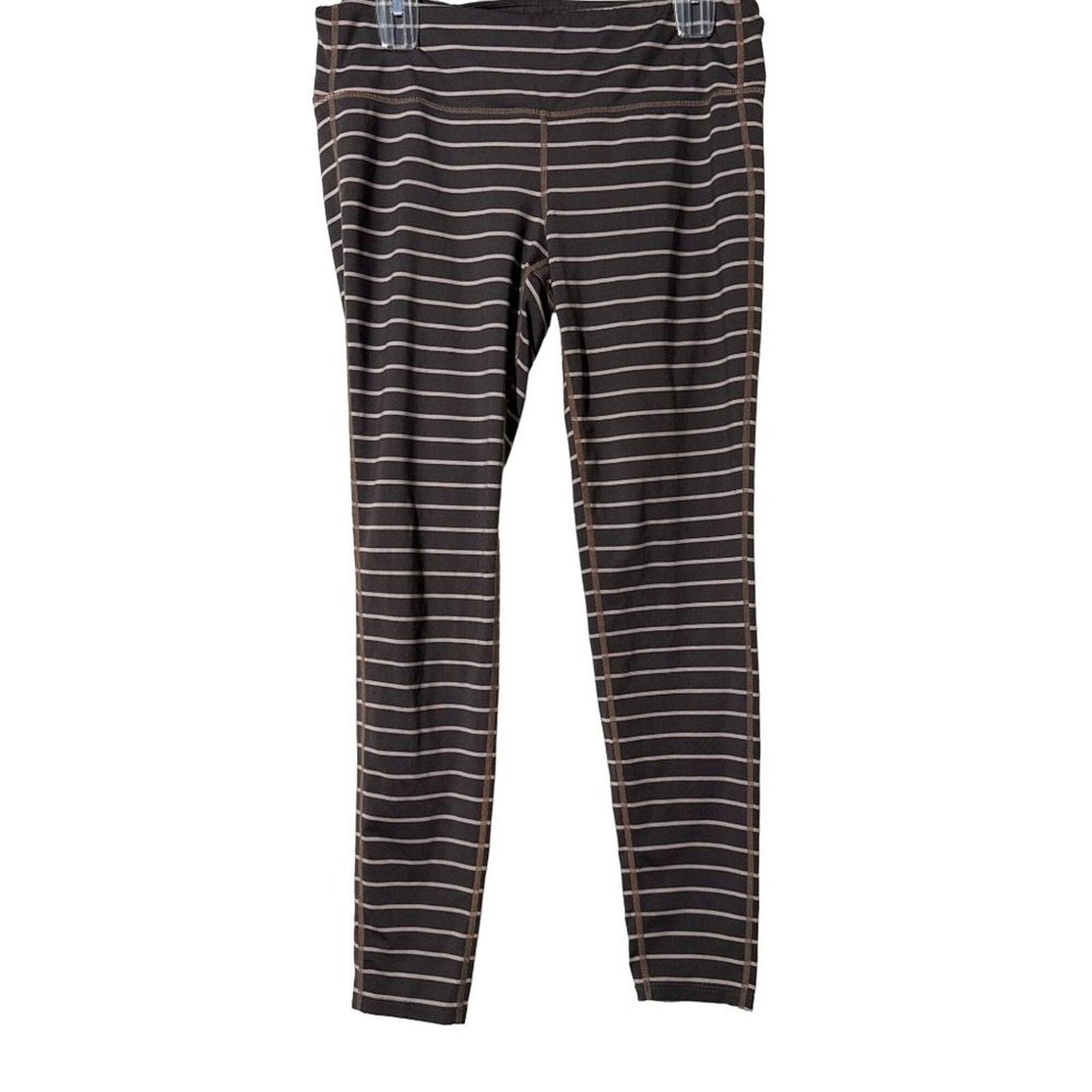 Athleta Athleta Chaturanga Stripe Athletic Crop Leggings Large Size 30" / US 8 / IT 44 - 2 Thumbnail