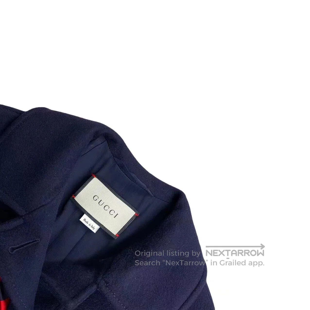Gucci Guicci Wool coat with bow| Size XS / US 0-2 / IT 36-38 - 3 Thumbnail