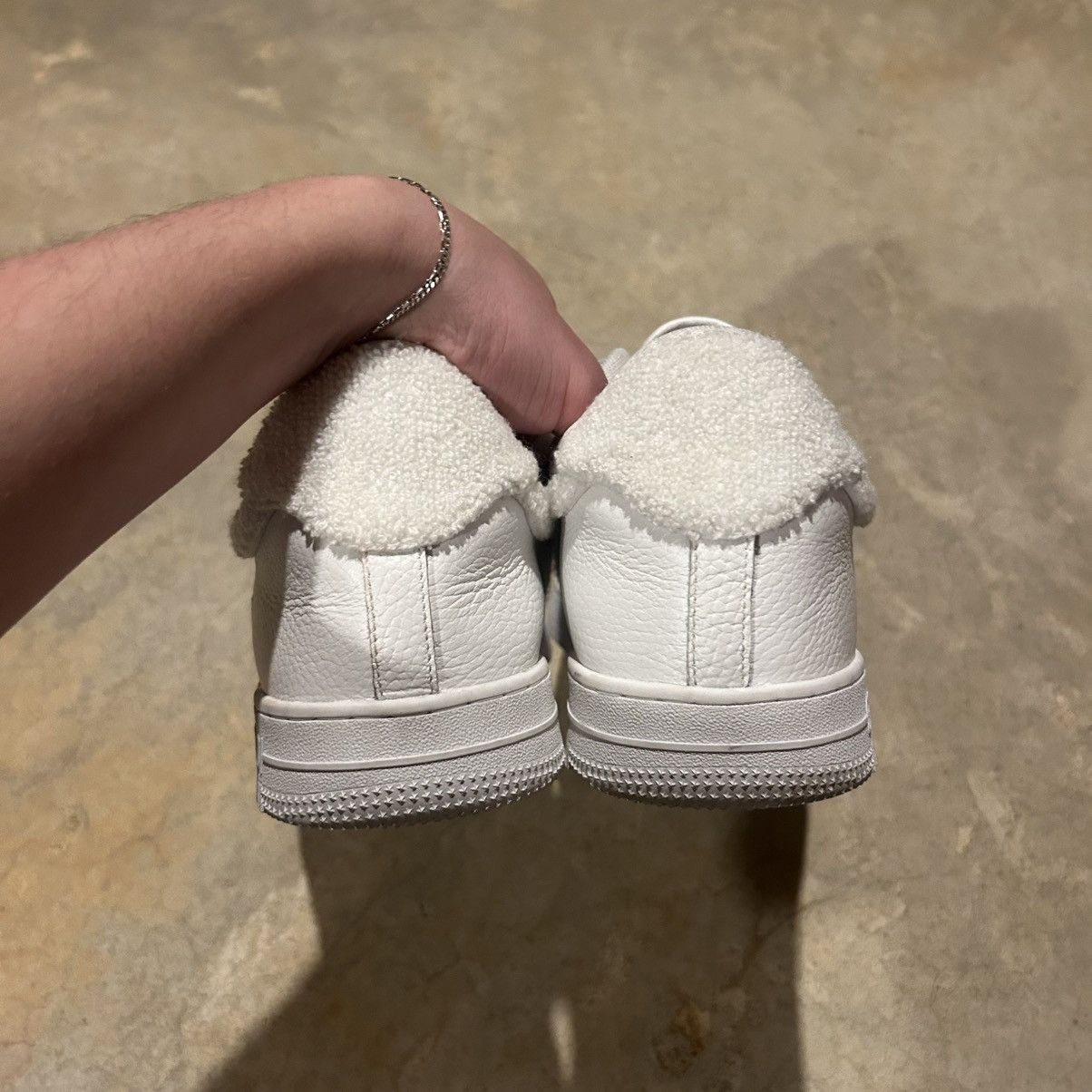 John Geiger John Geiger GF-01 White Chenille Sneakers US 13 Size US 13 / EU 46 - 6 Thumbnail