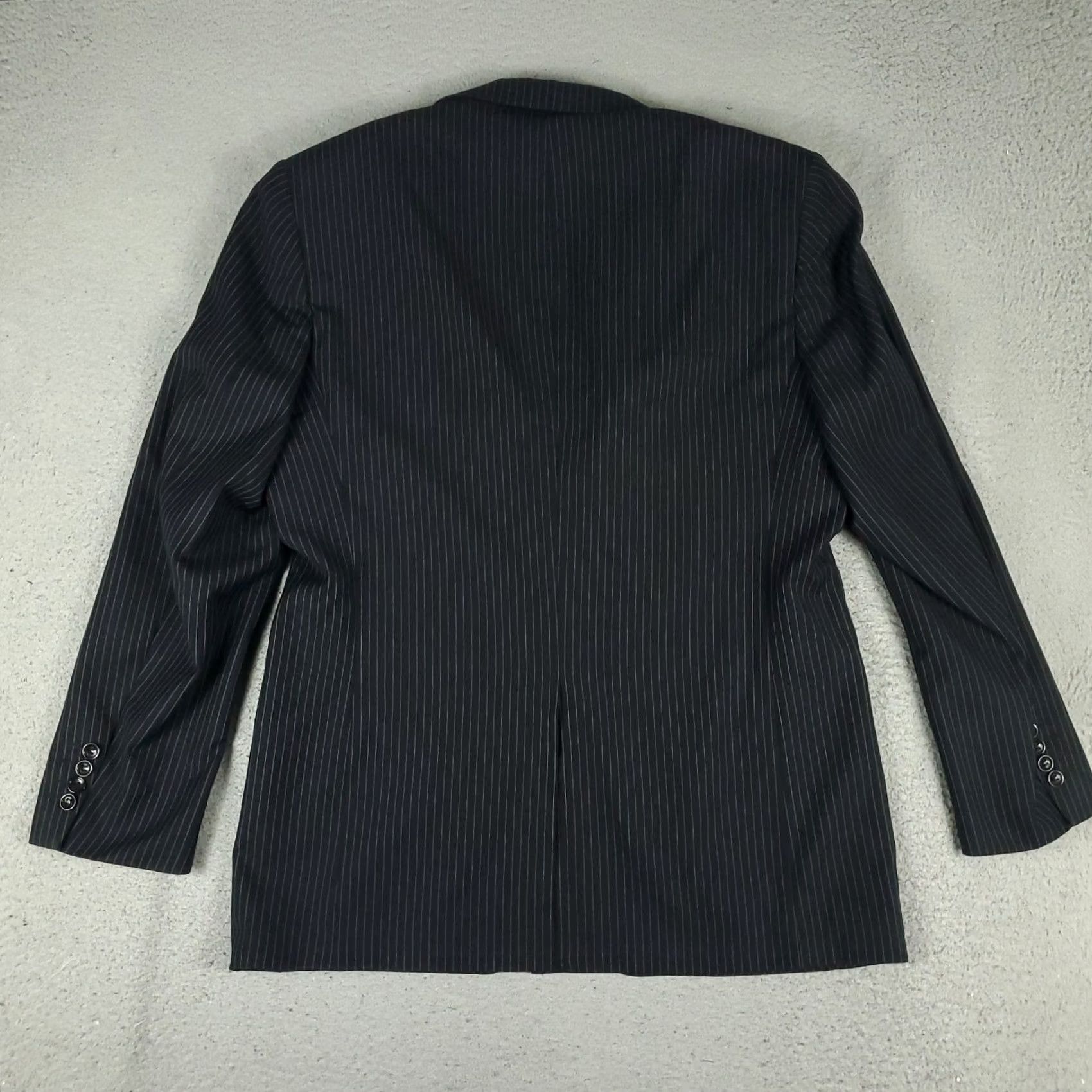 Giorgio Armani Giorgio Armani Jacket Blazer Mens Size 52 Black Fitted Super 180s Wool Italy Size 52R - 6 Thumbnail