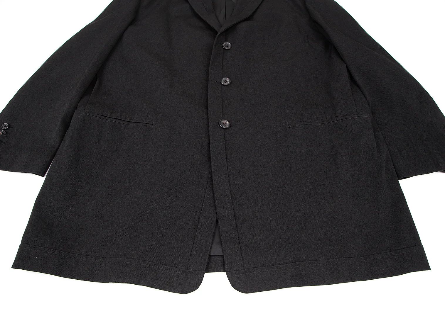 Yohji Yamamoto Yohji Yamamoto Taping Wool-Cotton Long Jacket Size US S / EU 44-46 / 1 - 10 Thumbnail